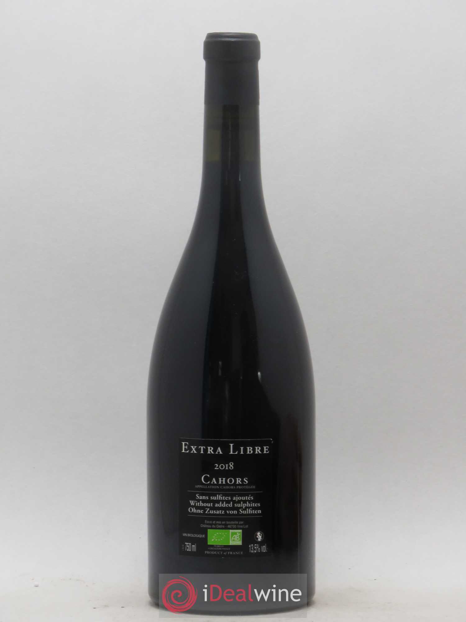 Cahors Château du Cèdre Extra Libre Pascal et Jean-Marc Verhaeghe (senza prezzo di riserva) 2018 - Lotto di 1 bottiglia - 1
