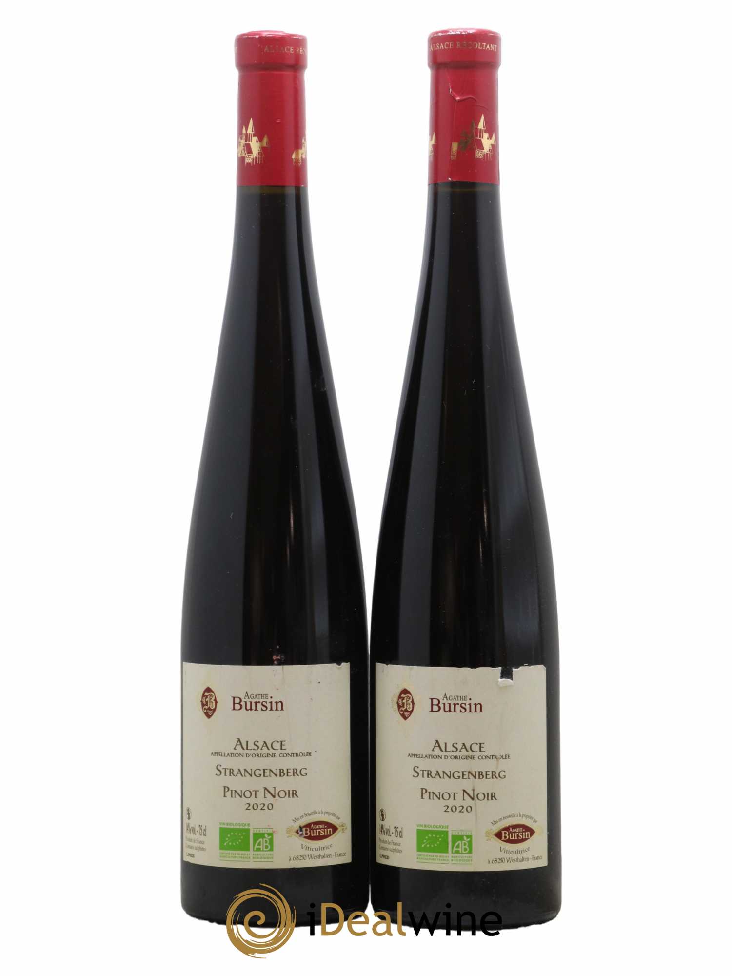 Alsace Pinot Noir Strangenberg Agathe Bursin 2020 - Lot de 2 bouteilles - 0