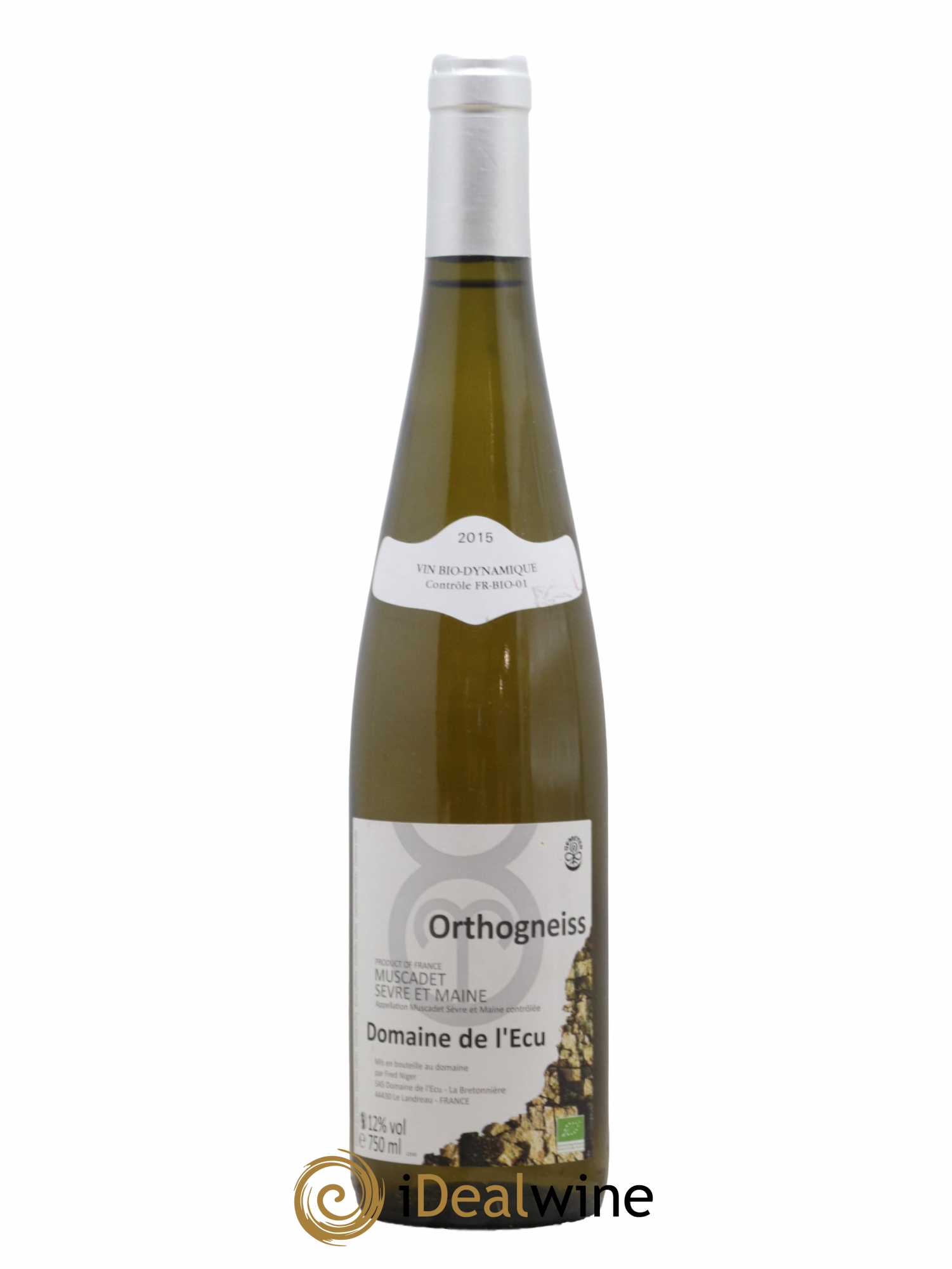 Vin de France (anciennement Muscadet-Sèvre-et-Maine) Orthogneiss Domaine de L'Ecu 2015 - Lot de 1 bouteille - 0