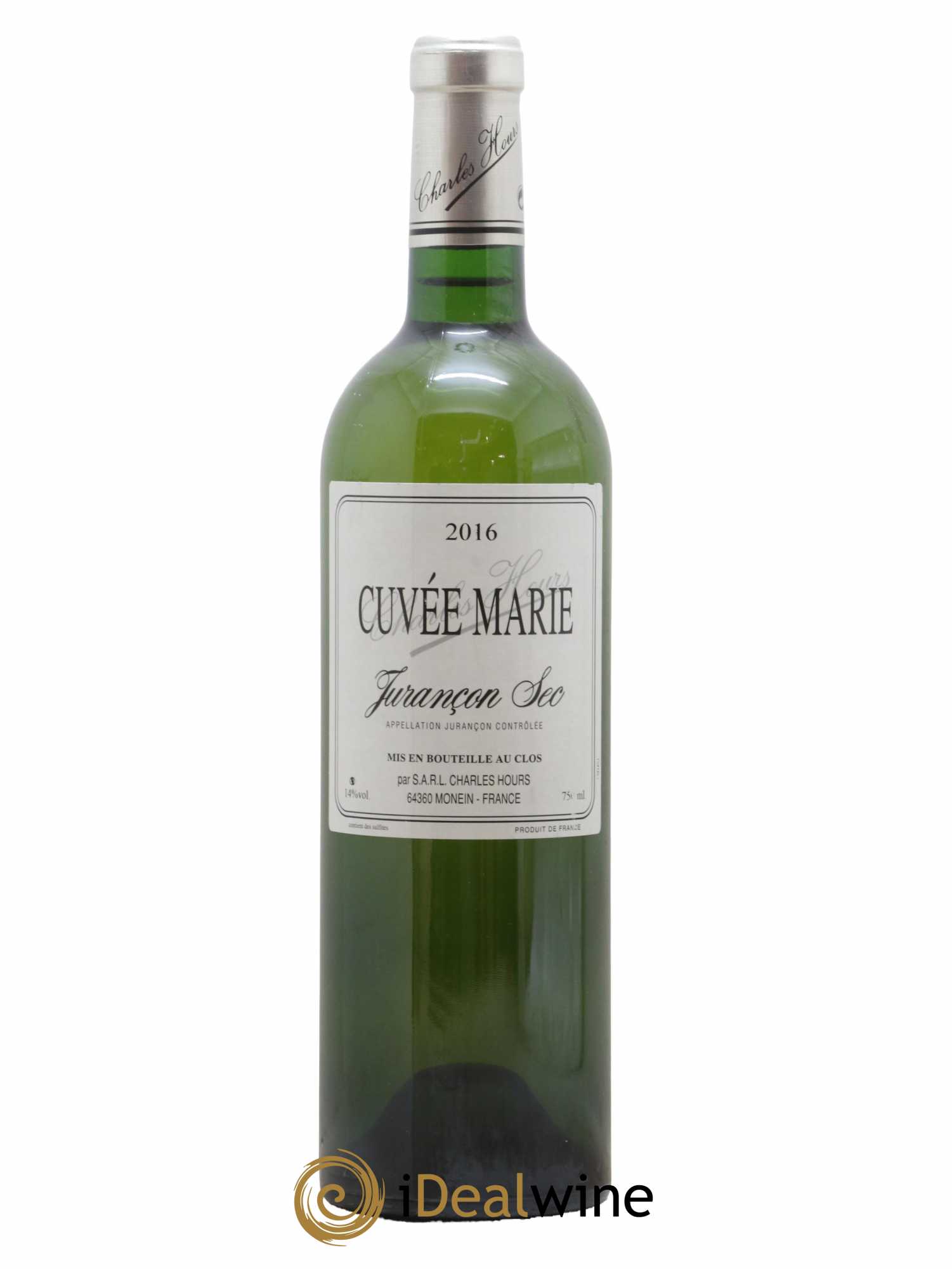 Jurançon Sec Uroulat Cuvée Marie Charles Hours 2016 - Lot de 1 bouteille - 0