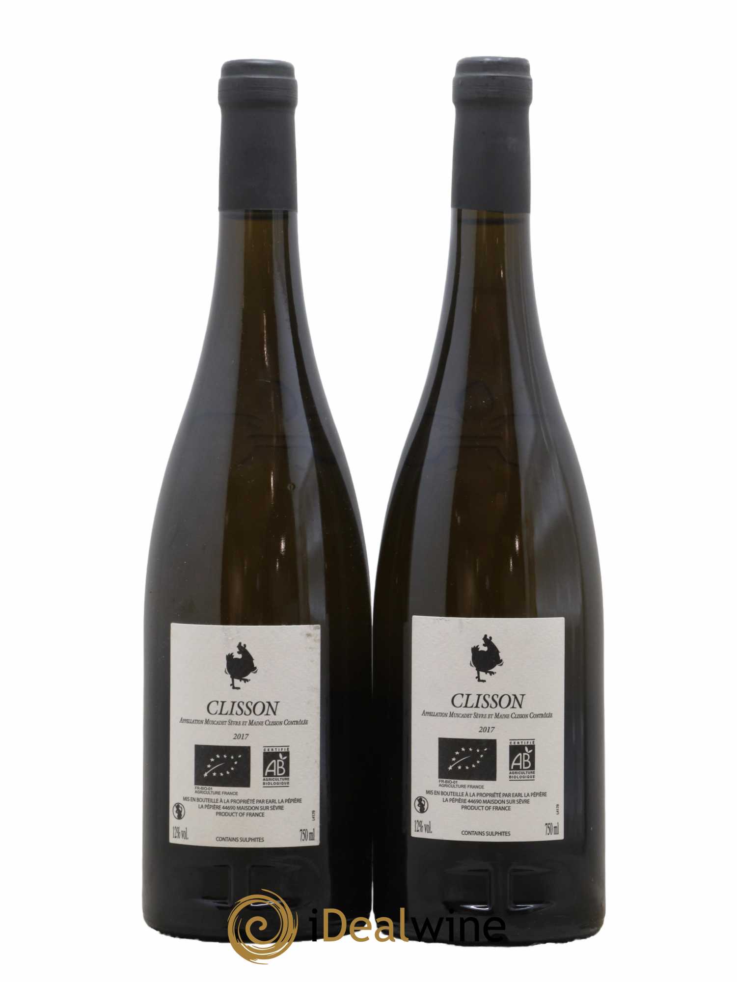 Muscadet Clisson Domaine de la Pépière 2017 - Lot de 2 bouteilles - 1