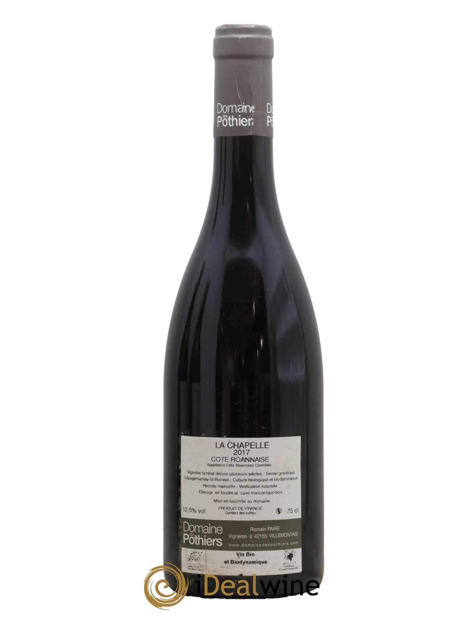 Côte Roannaise La Chapelle Domaine des Pothiers 2017 - Lot de 1 bouteille - 1
