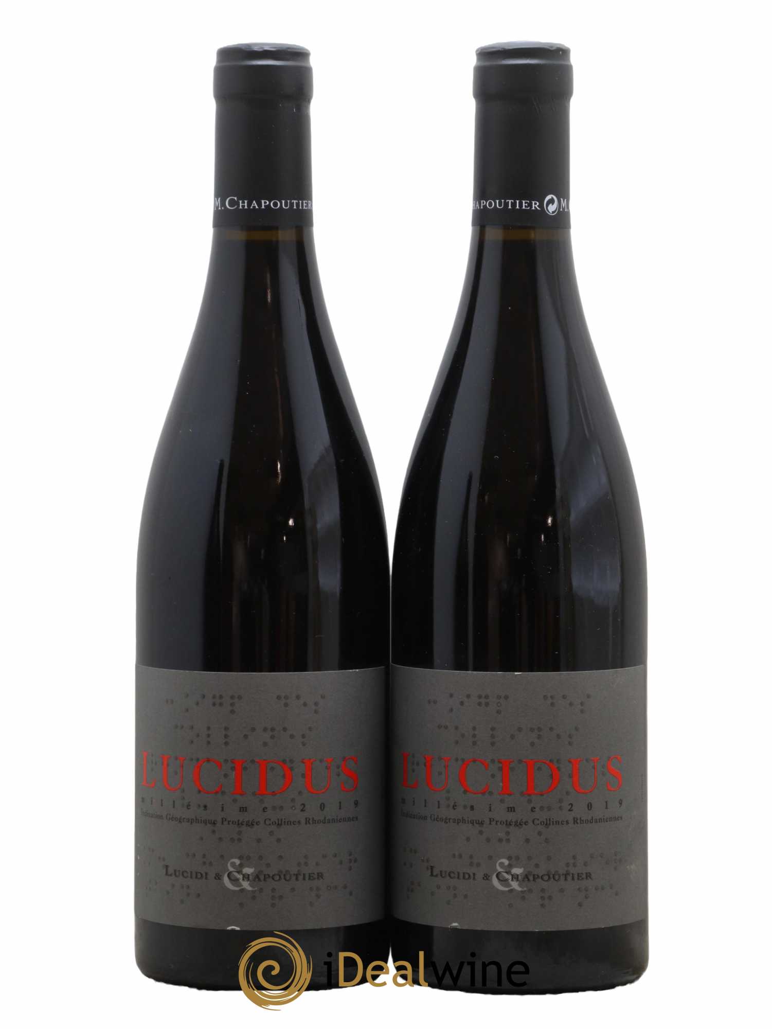 Collines Rhodaniennes Lucidus M. Chapoutier 2019 - Lot de 2 bouteilles - 0