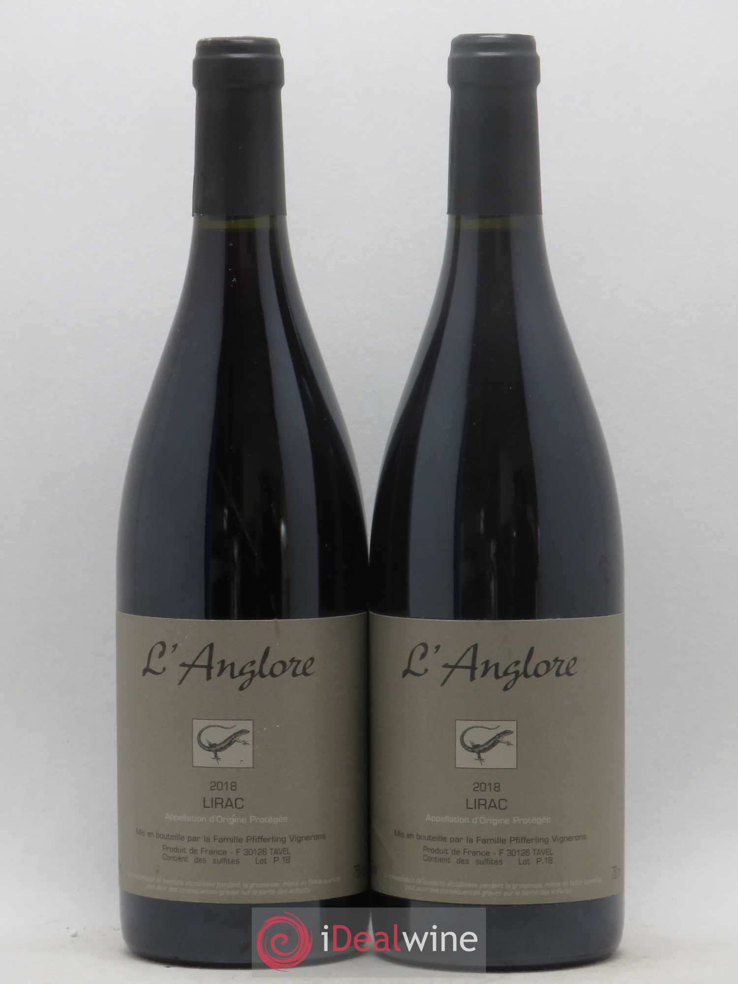 Lirac L'Anglore 2018 - Lot de 2 bouteilles - 0