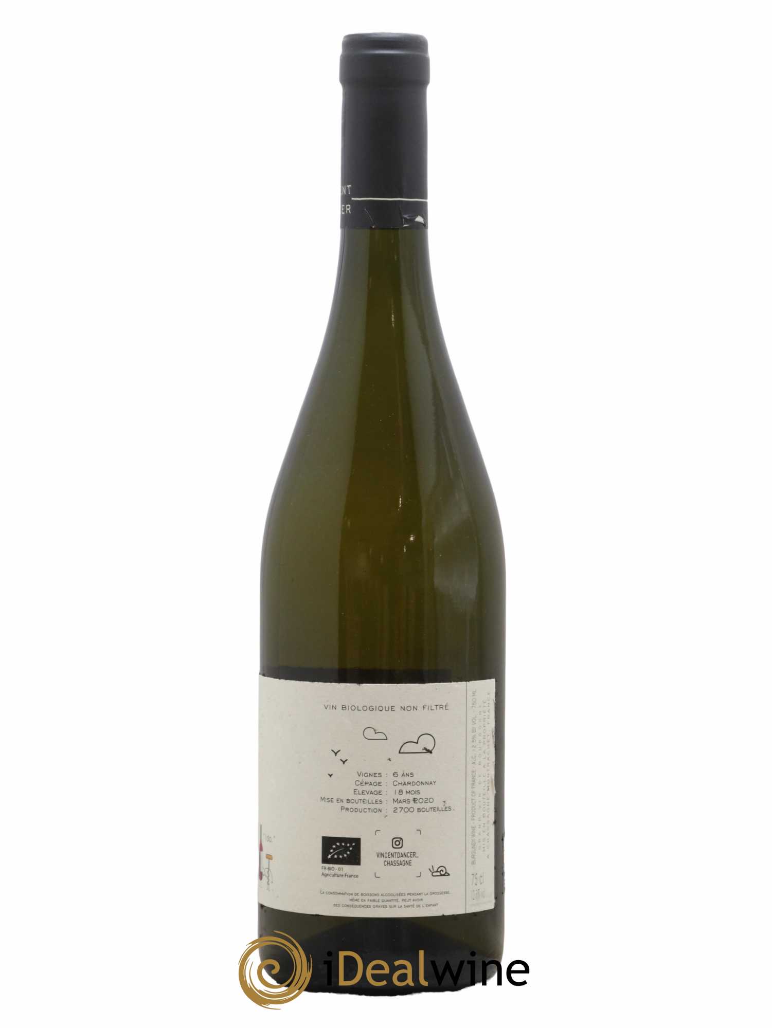 Chassagne-Montrachet 1er Cru Morgeot Vincent Dancer 2018 - Lot de 1 bouteille - 1
