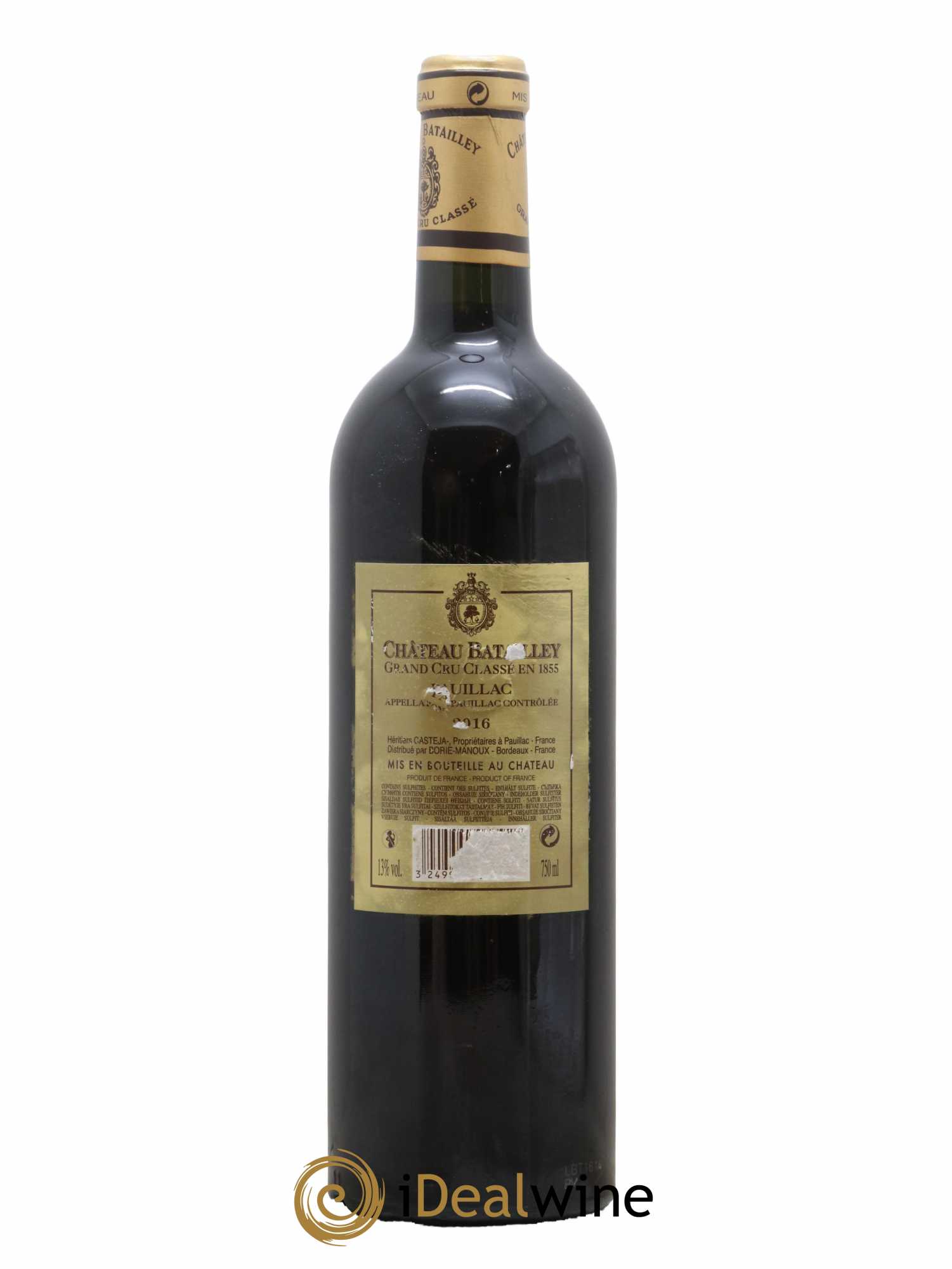 Château Batailley 5ème Grand Cru Classé 2016 - Lot de 1 bouteille - 1