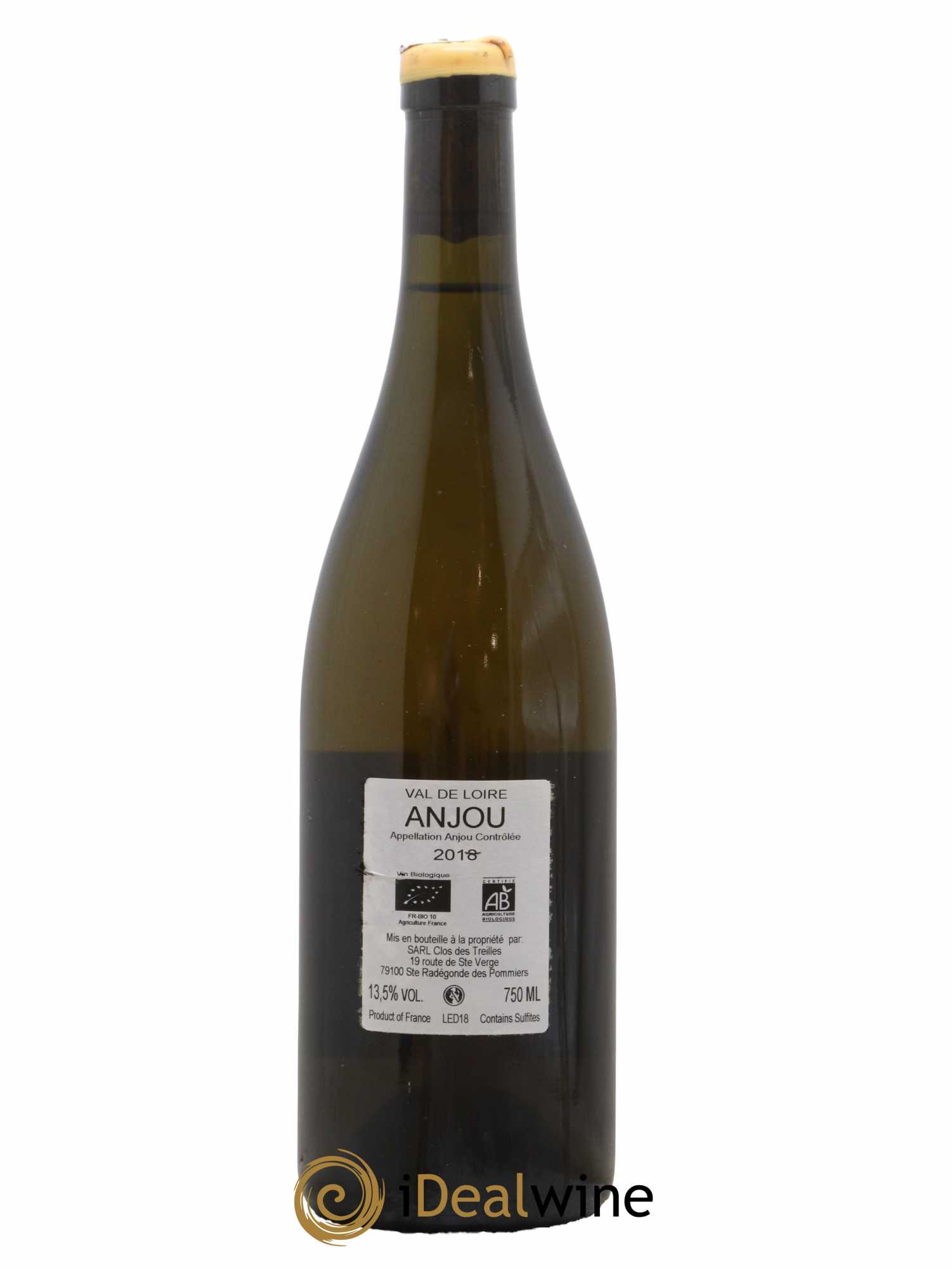 Anjou Victoire Clos des Treilles - Nicolas Réau 2018 - Lot de 1 bouteille - 1