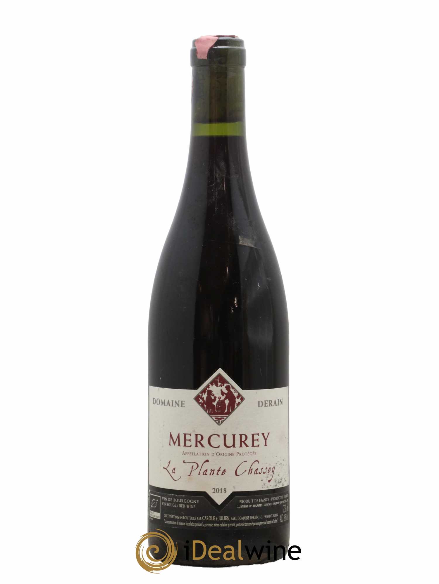 Mercurey La Plante Chassey Catherine et Dominique Derain 2018 - Lot de 1 bouteille - 0