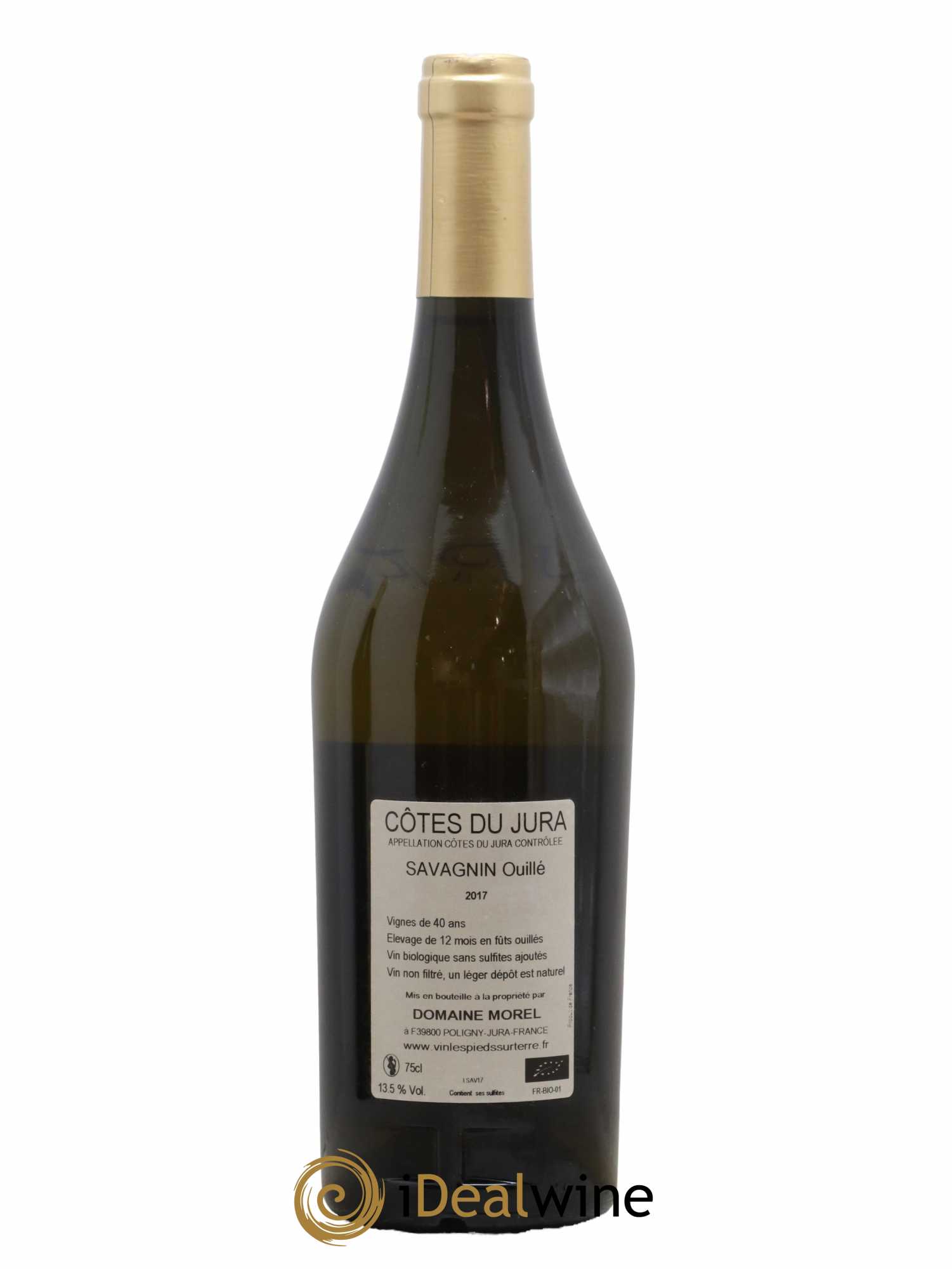 Côtes du Jura Savagnin Ouillé Domaine Valentin Morel 2017 - Lot de 1 bouteille - 1