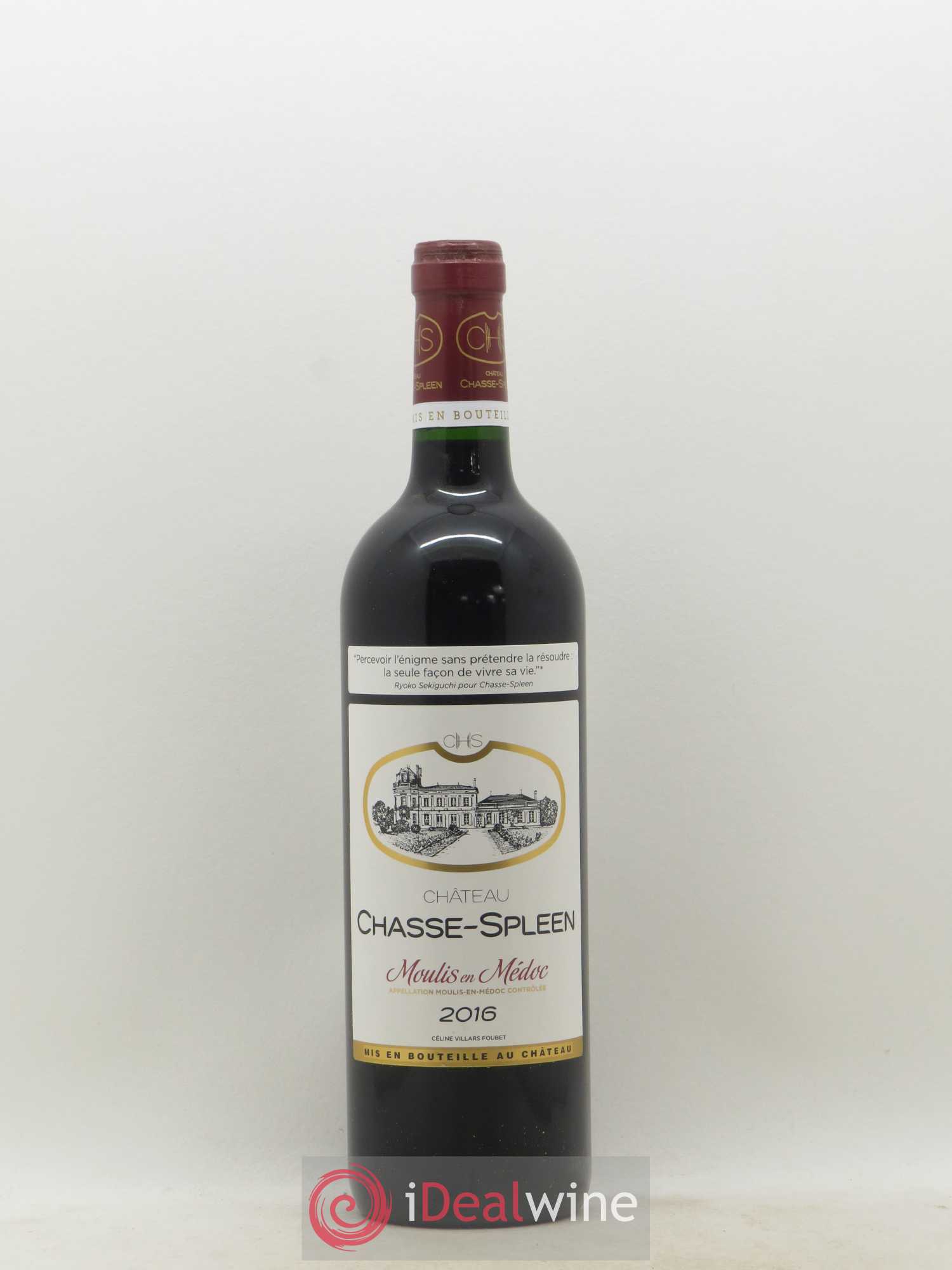 Château Chasse Spleen 2016 - Lot de 1 bouteille - 0