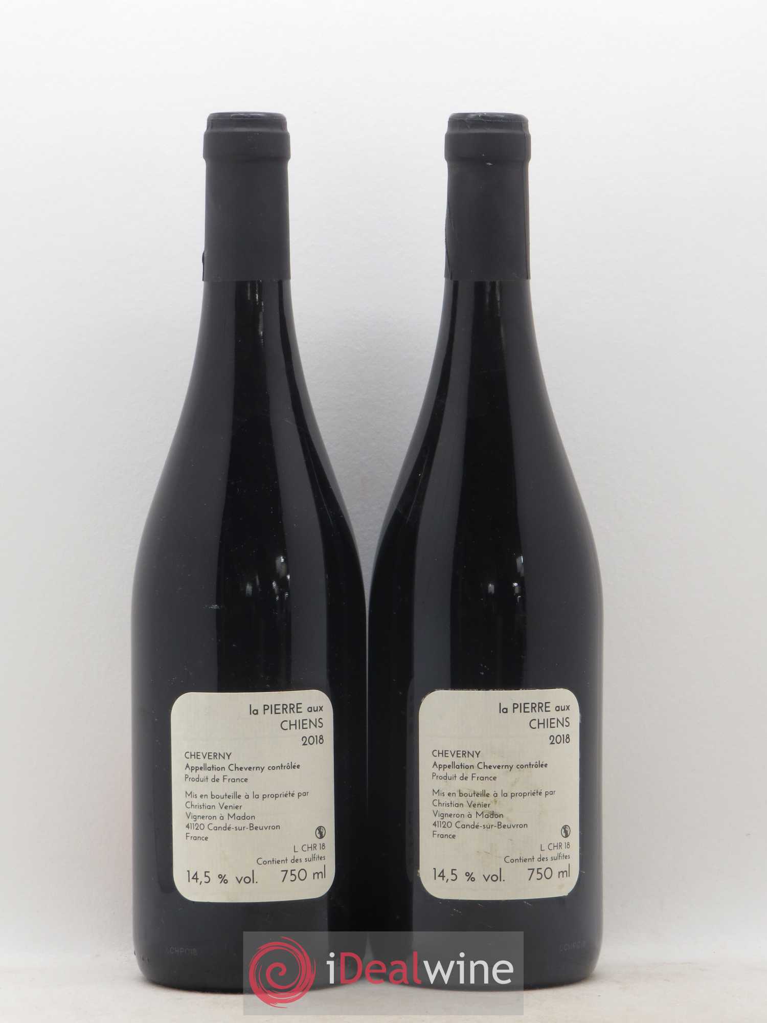 Cheverny La Pierre aux Chiens Christian Venier 2018 - Posten von 2 Flaschen - 1