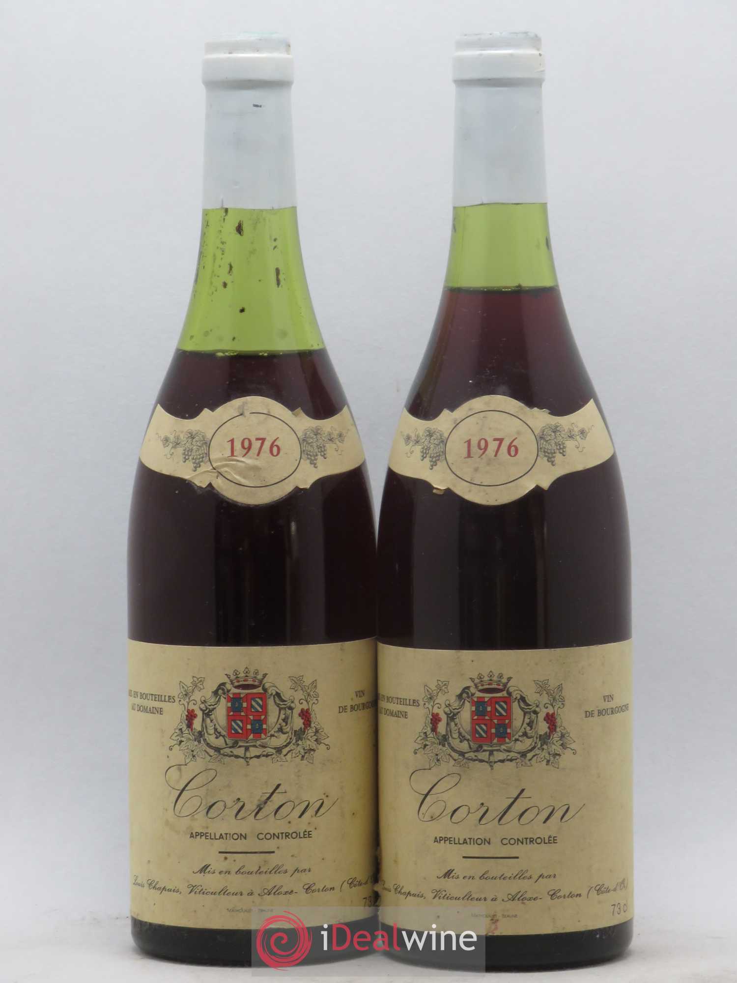 Corton Grand Cru Louis Chapuis 1976 - Lot de 2 bouteilles - 0