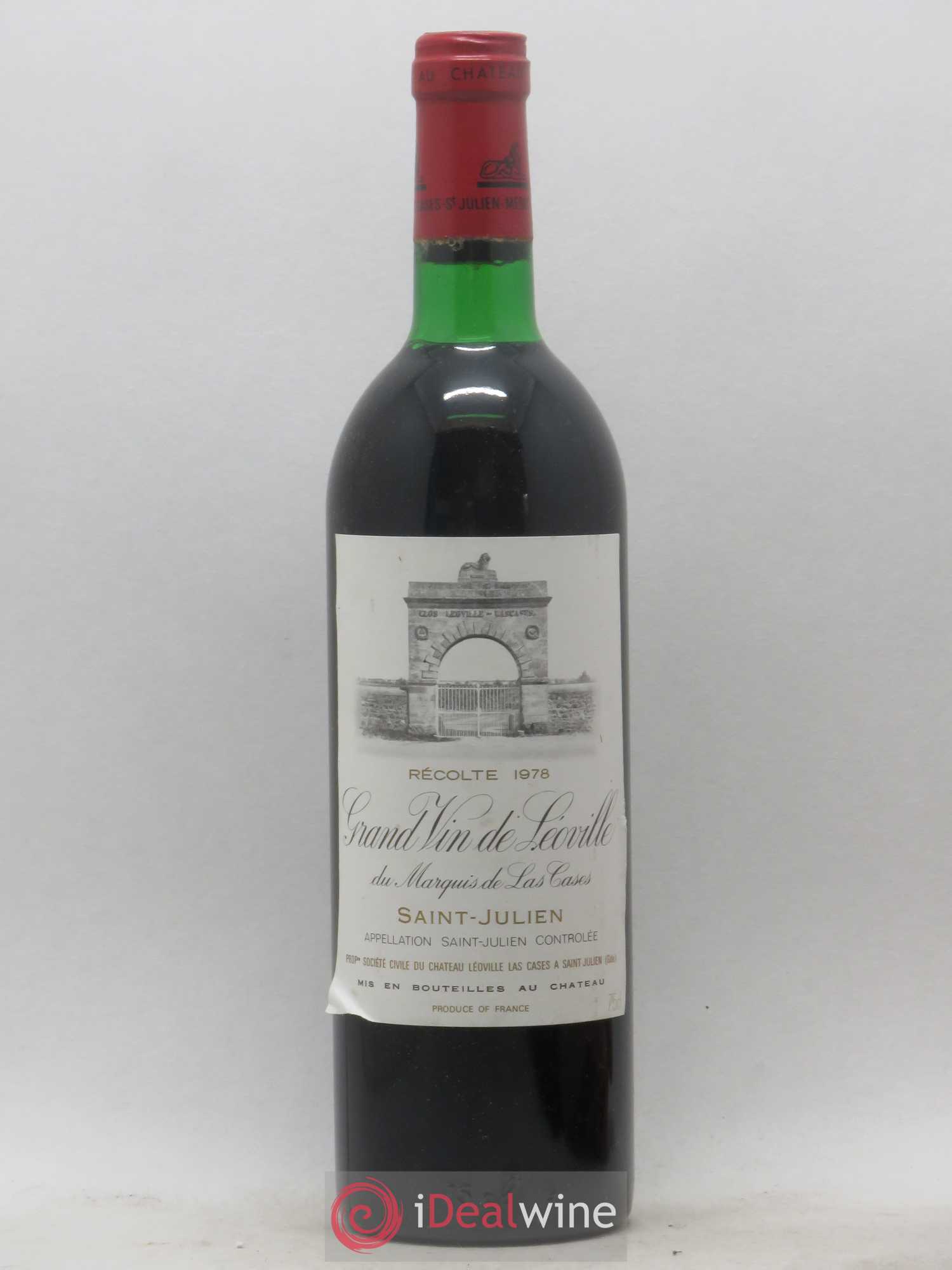 Château Léoville Las Cases 2ème Grand Cru Classé 1978 - Lot de 1 bouteille - 0