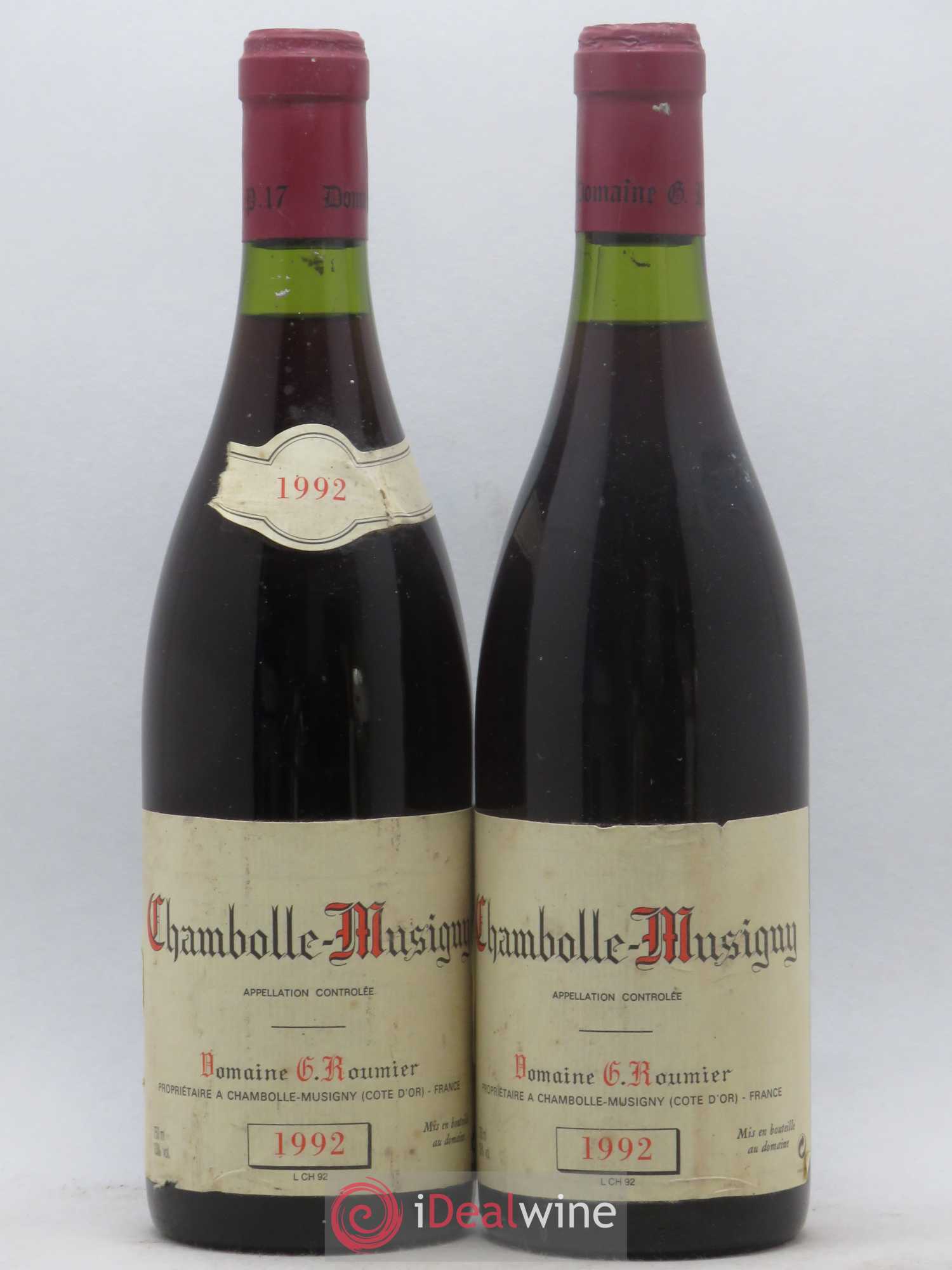 Chambolle-Musigny Georges Roumier (Domaine) 1992 - Lot de 2 bouteilles - 0