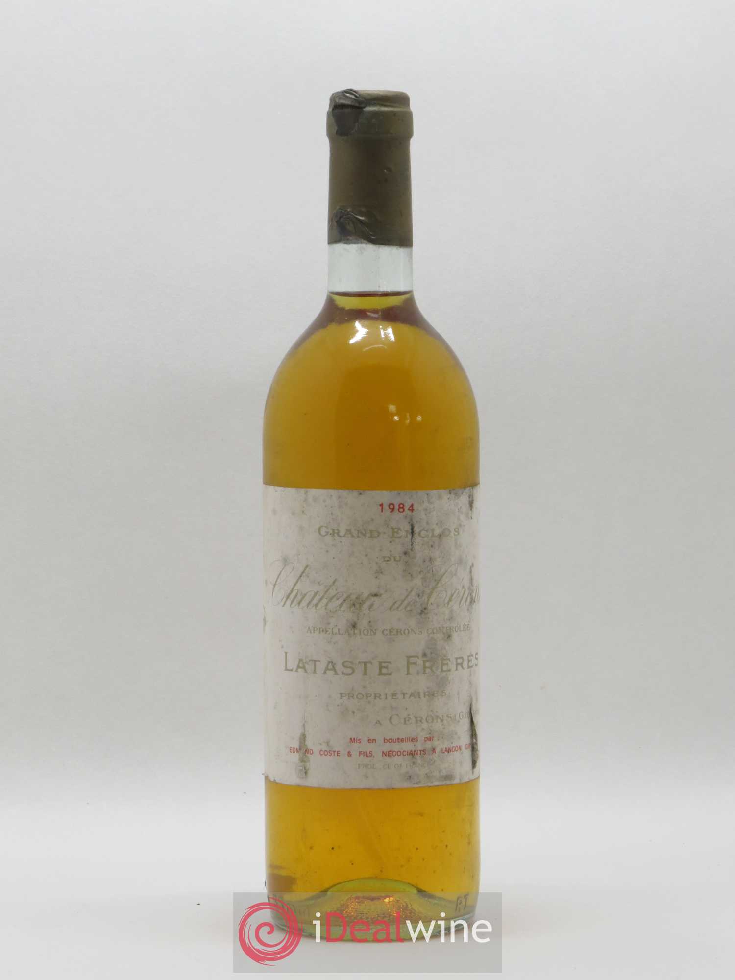 Cérons château 1984 - Posten von 1 Flasche - 0