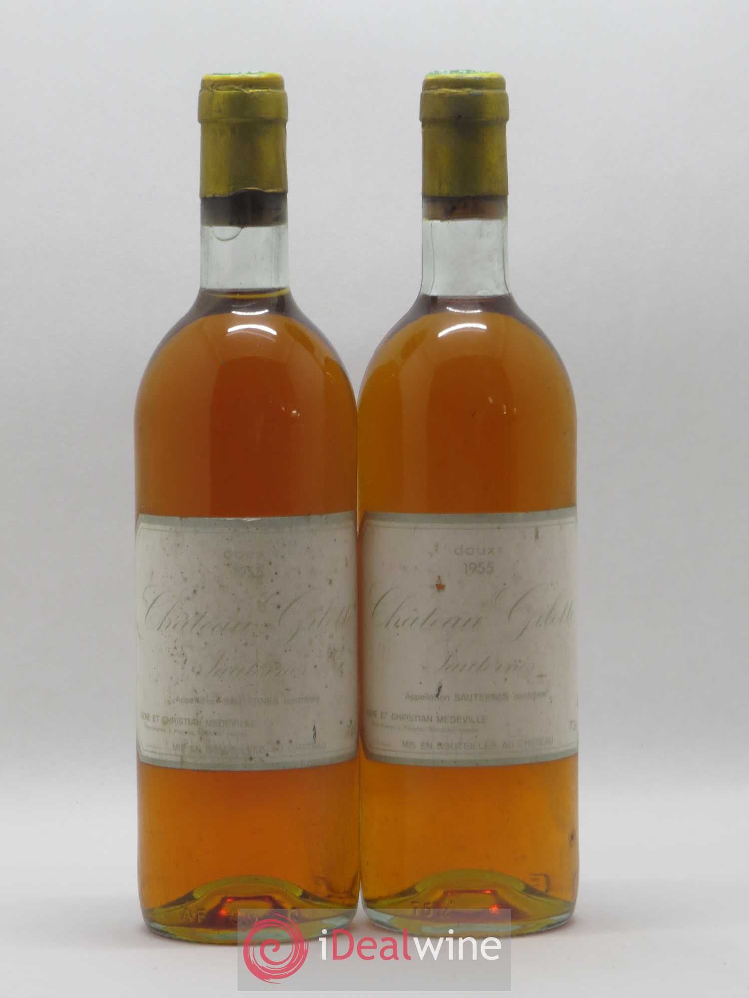 Château Gilette 1955 - Lotto di 2 bottiglie - 0