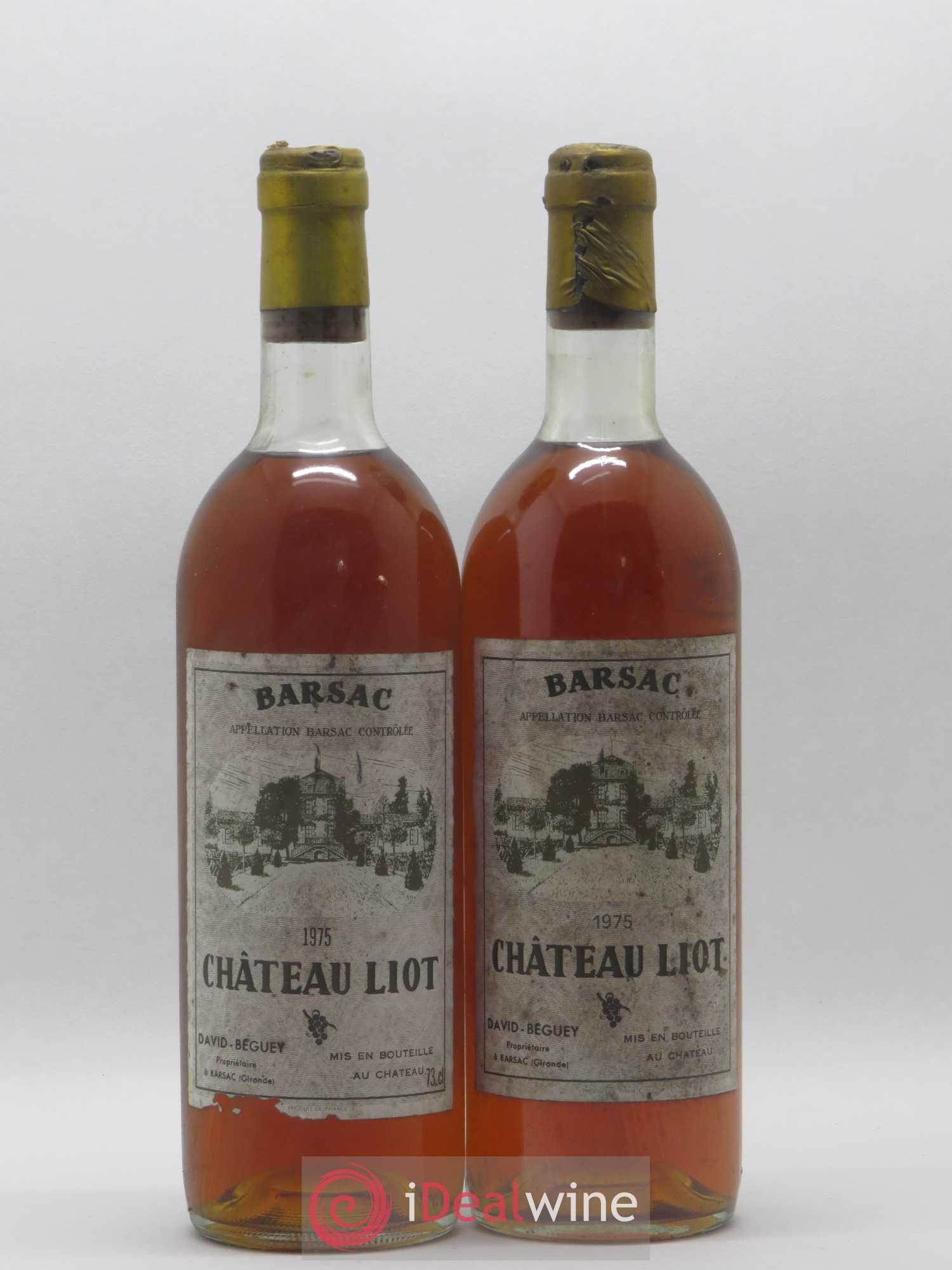 Château Liot 1975 - Lotto di 2 bottiglie - 0