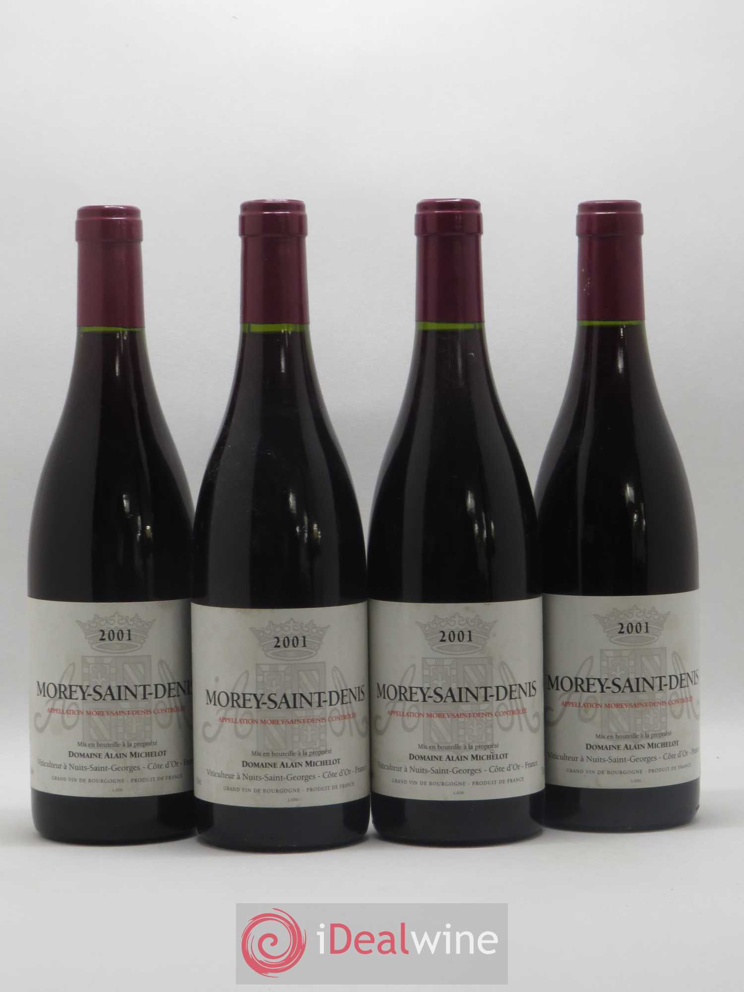 Morey-Saint-Denis Michelot 2001 - Lot de 4 bouteilles - 0
