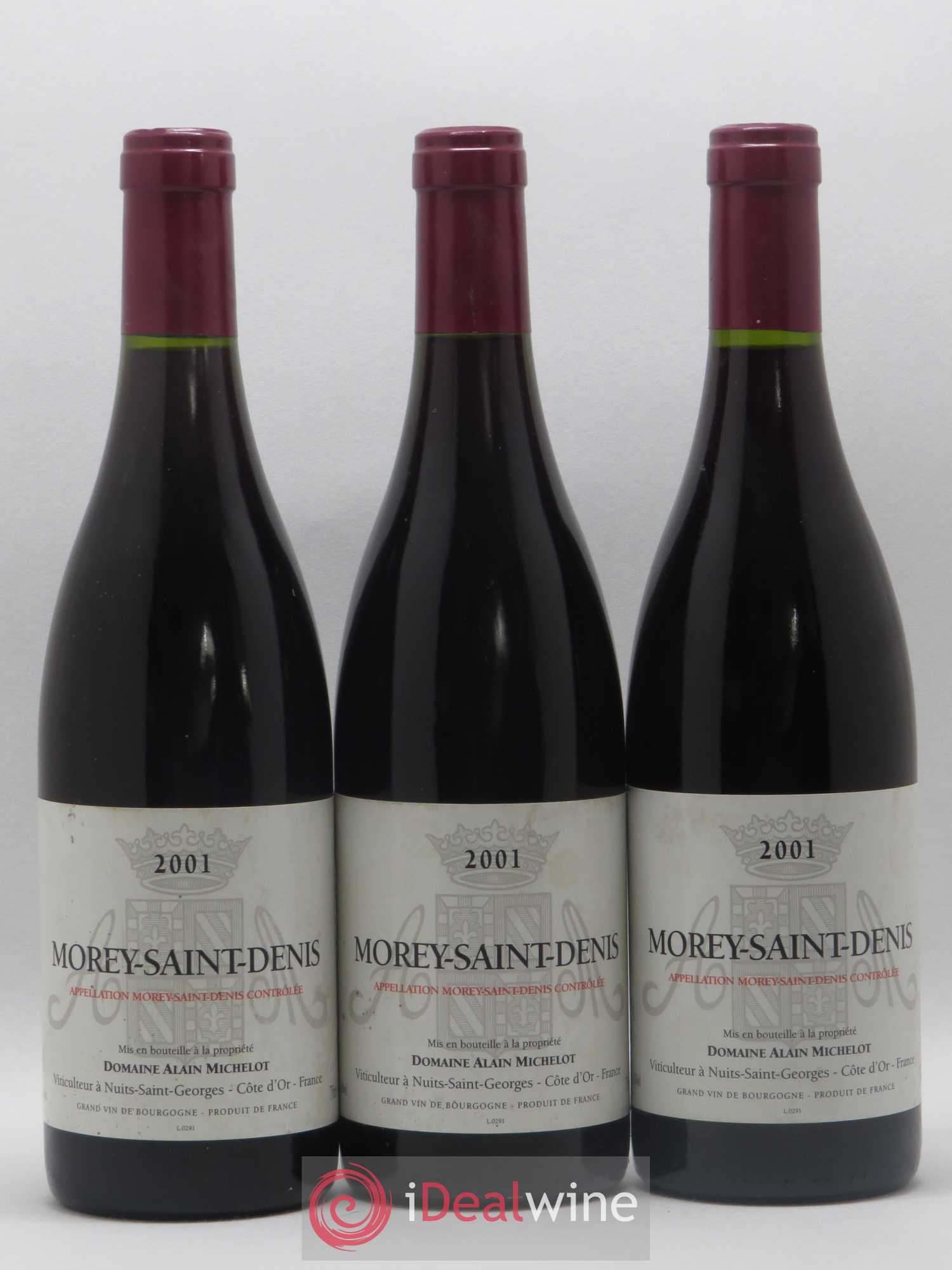 Morey-Saint-Denis Michelot 2001 - Lot de 3 bouteilles - 0
