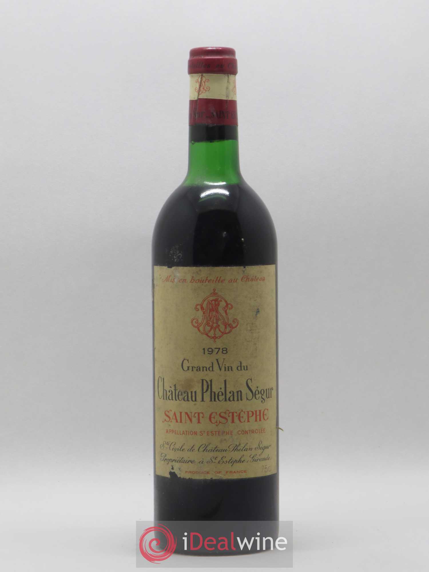 Château Phélan Ségur 1978 - Lot de 1 bouteille - 0