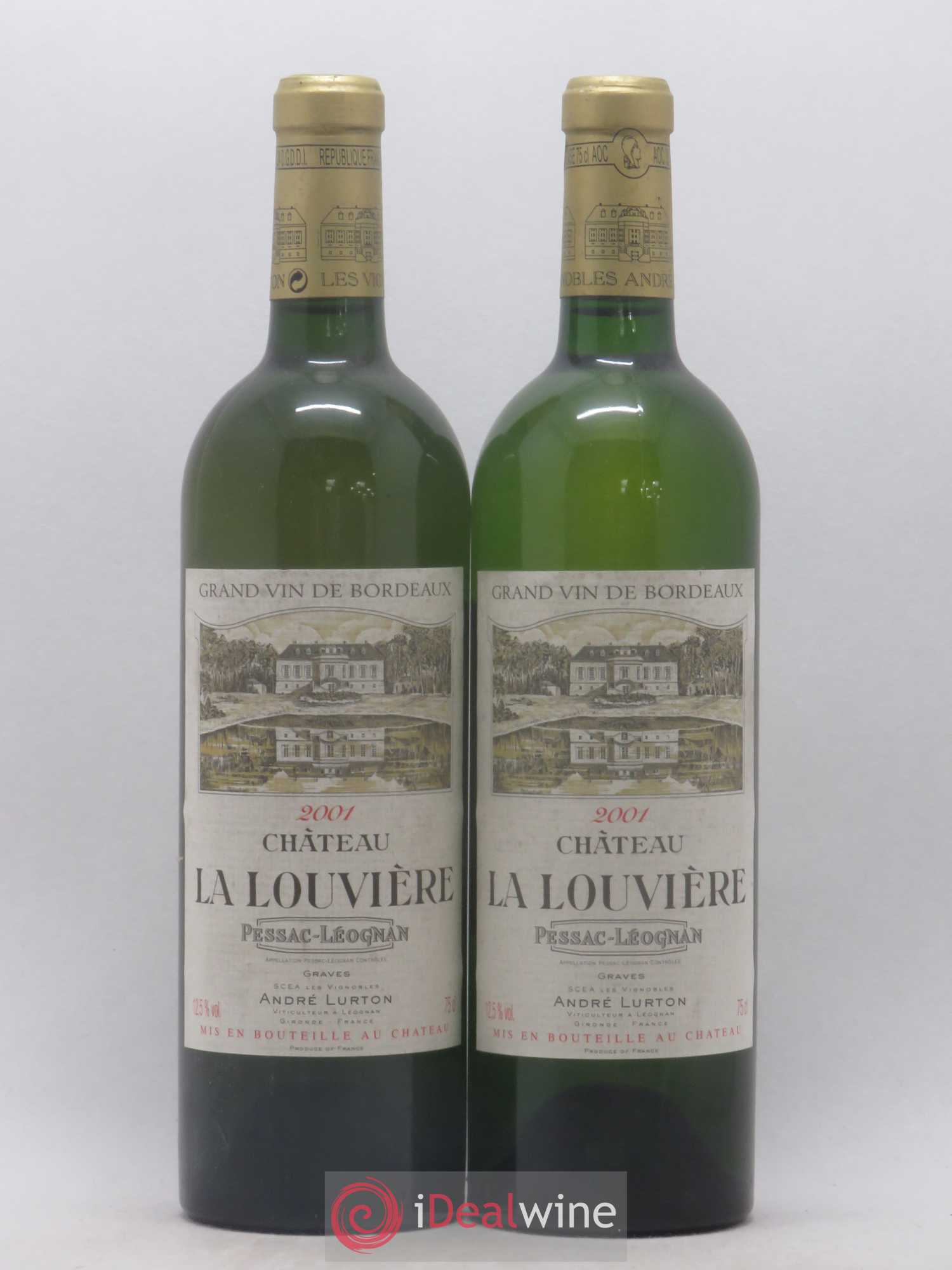 Château la Louvière 2001 - Lot de 2 bouteilles - 0