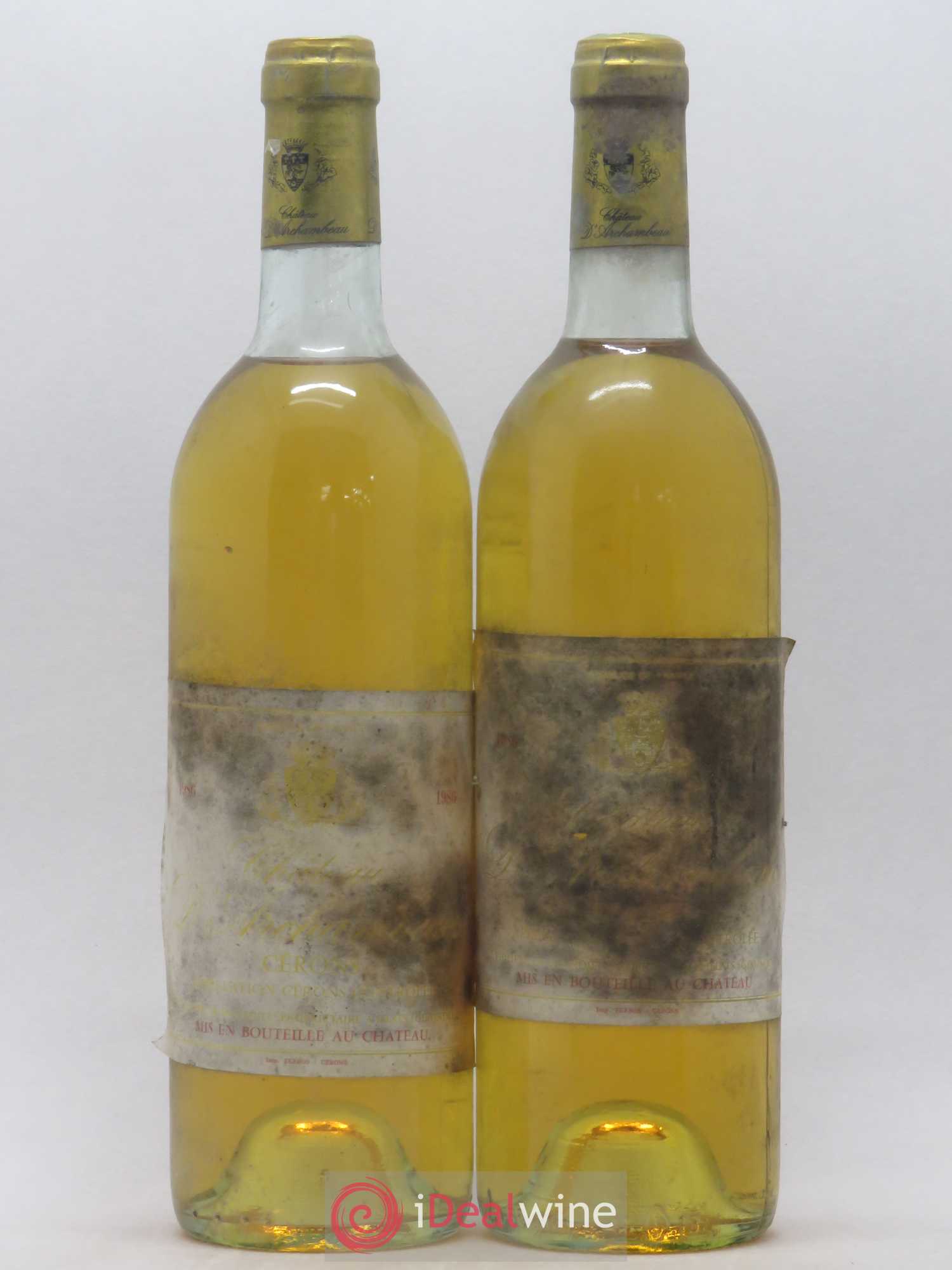 Château d' Archambeau (sans prix de réserve) 1986 - Lot de 2 bouteilles - 0