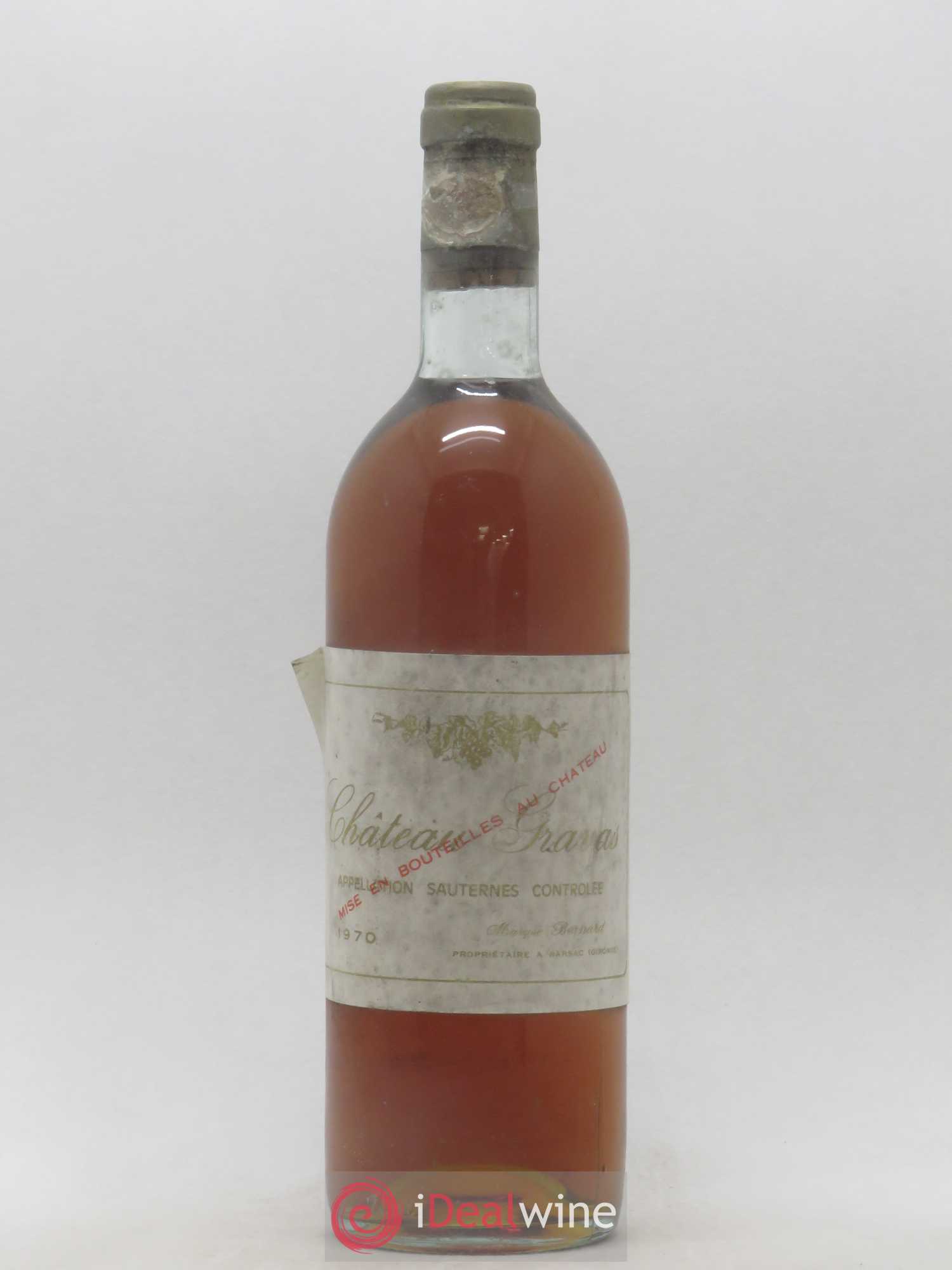 Château Gravas Cru Bourgeois 1970 - Lotto di 1 bottiglia - 0