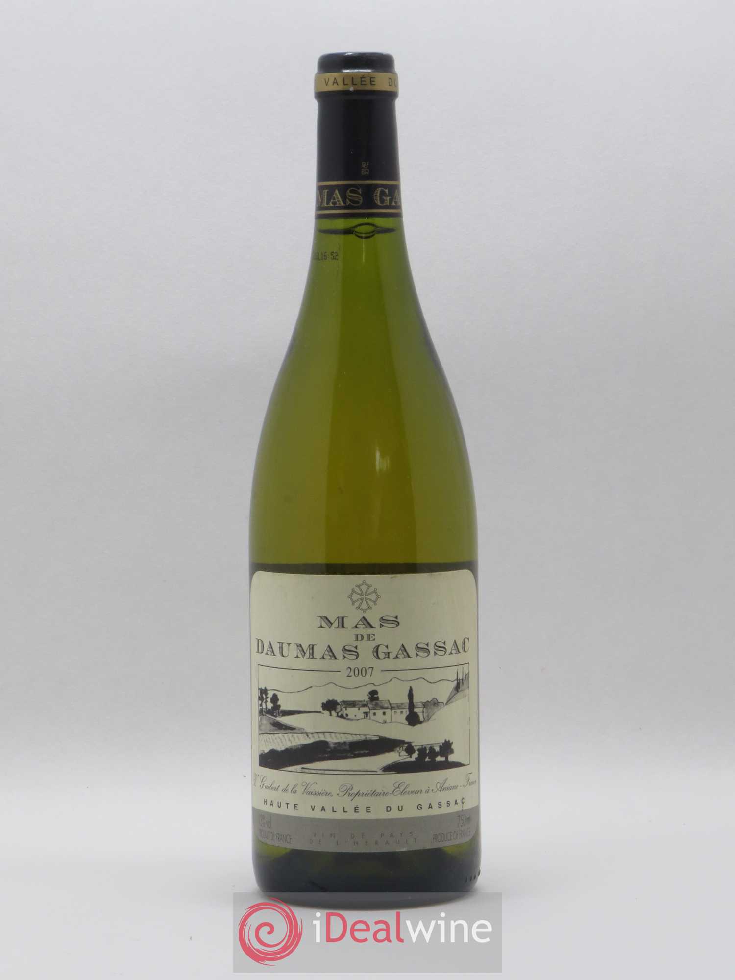 Saint-Guilhem-le-Désert - Cité d'Aniane Mas Daumas Gassac Famille Guibert de La Vaissière 2007 - Lot de 1 bouteille - 0