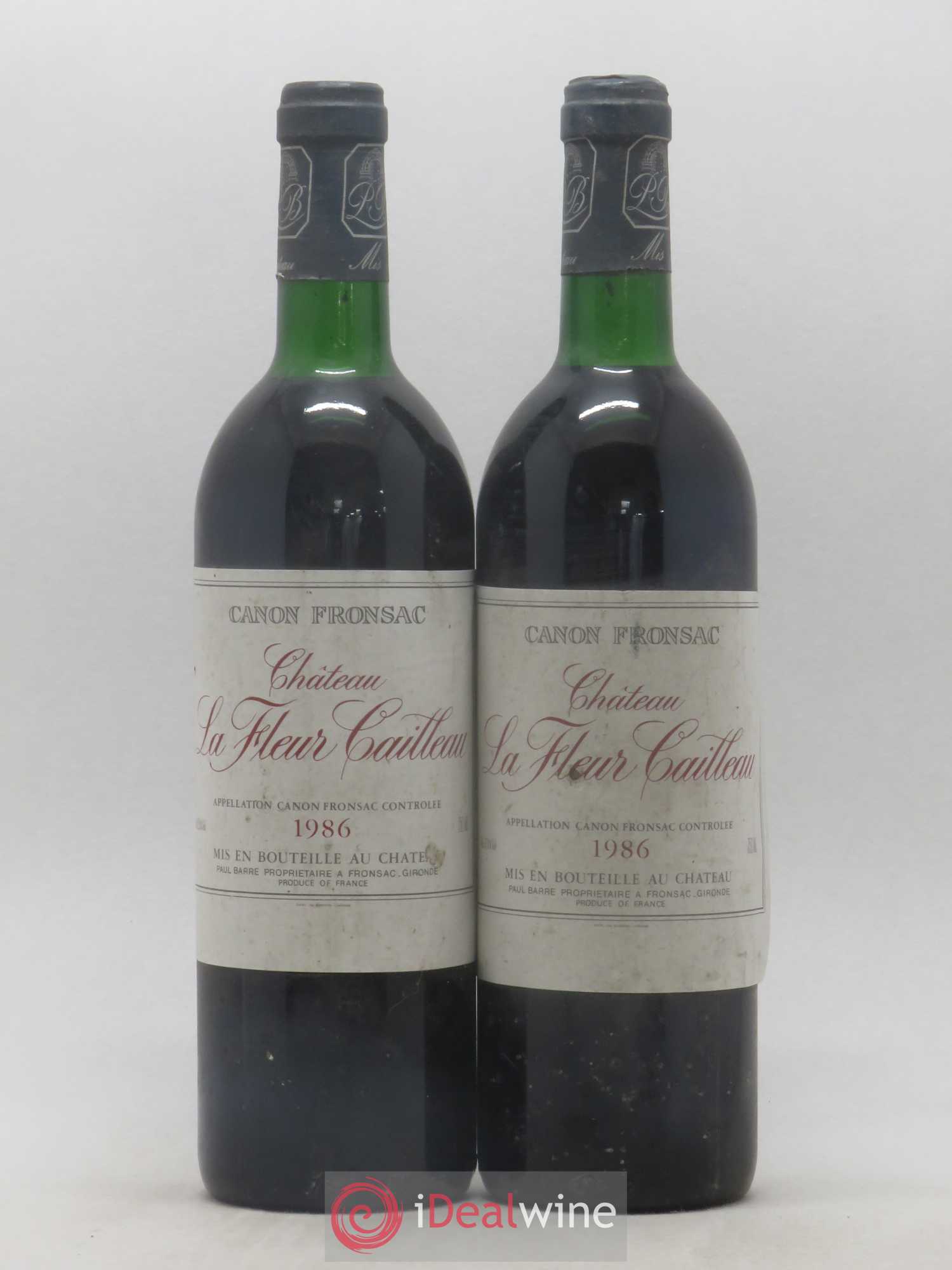 Canon-Fronsac La Fleur Cailleau 1986 - Lot de 2 bouteilles - 0