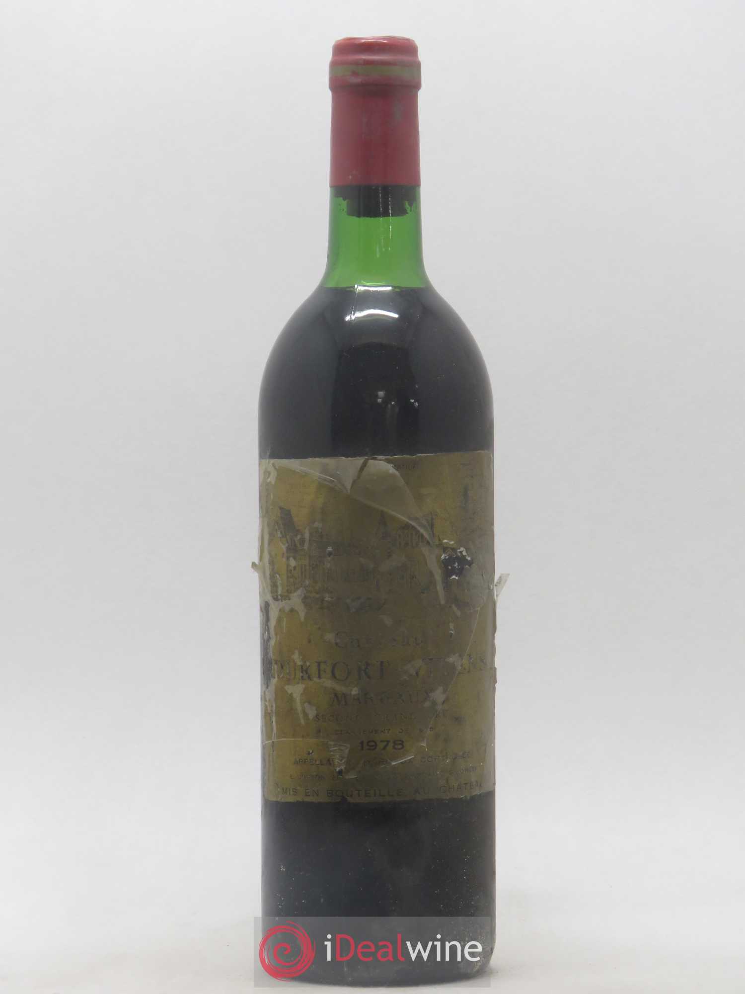 Château Durfort Vivens 2ème Grand Cru Classé 1978 - Lot de 1 bouteille - 0