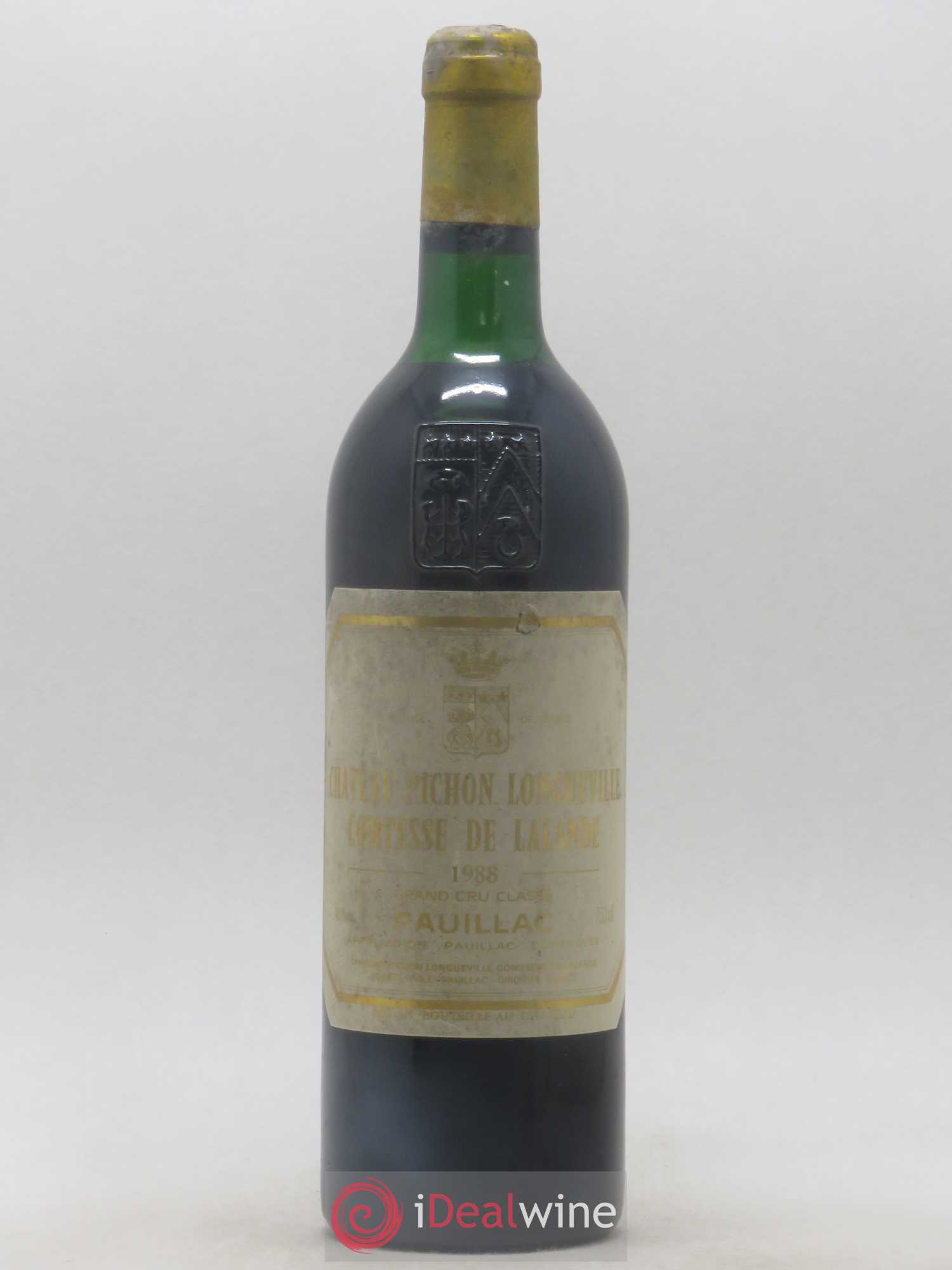 Château Pichon Longueville Comtesse de Lalande 2ème Grand Cru Classé 1988 - Lot de 1 bouteille - 0