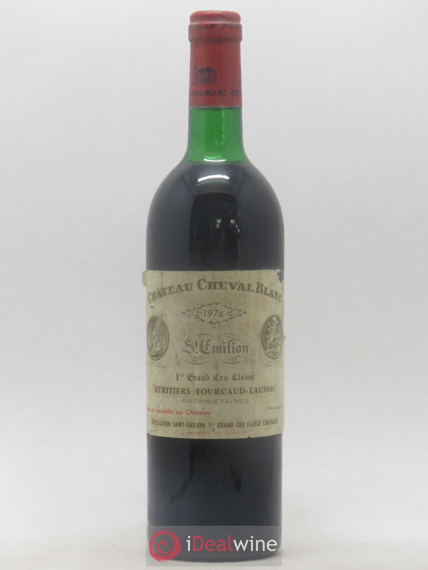 Château Cheval Blanc 1er Grand Cru Classé A 1974 - Lot de 1 bouteille - 0