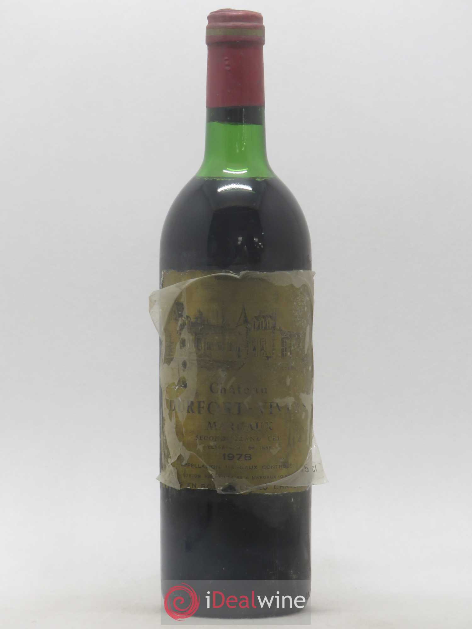 Château Durfort Vivens 2ème Grand Cru Classé 1978 - Lot de 1 bouteille - 0