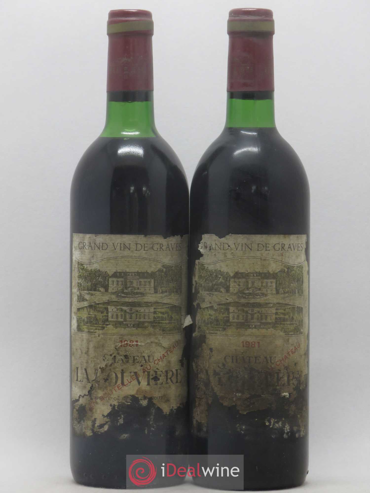 Château la Louvière 1981 - Lot de 2 bouteilles - 0