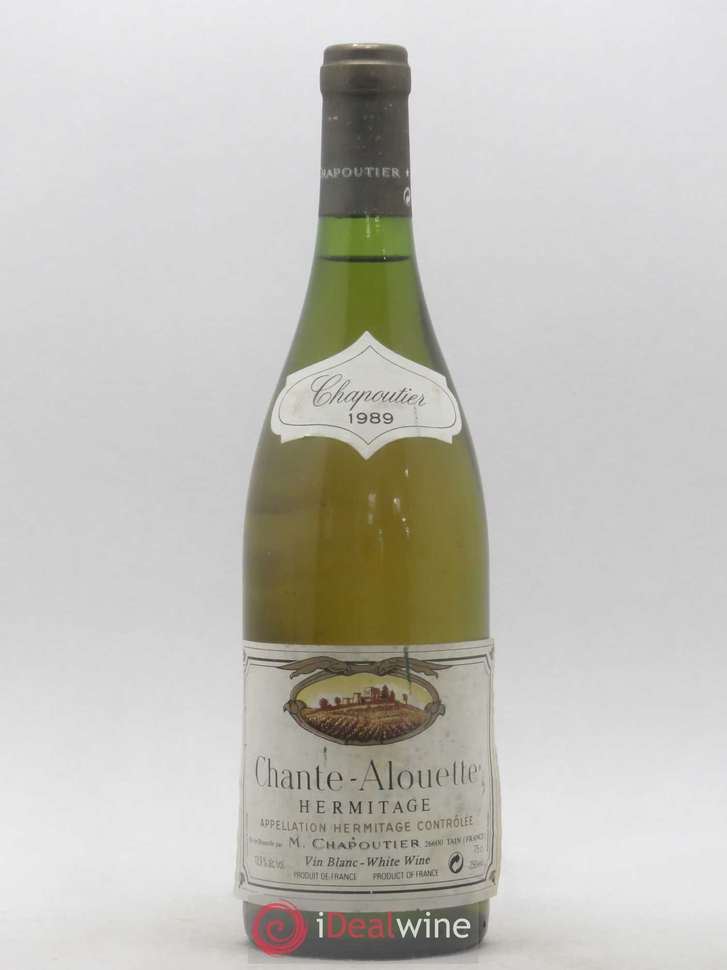 Hermitage Chante Alouette Chapoutier 1989 - Lot de 1 bouteille - 0