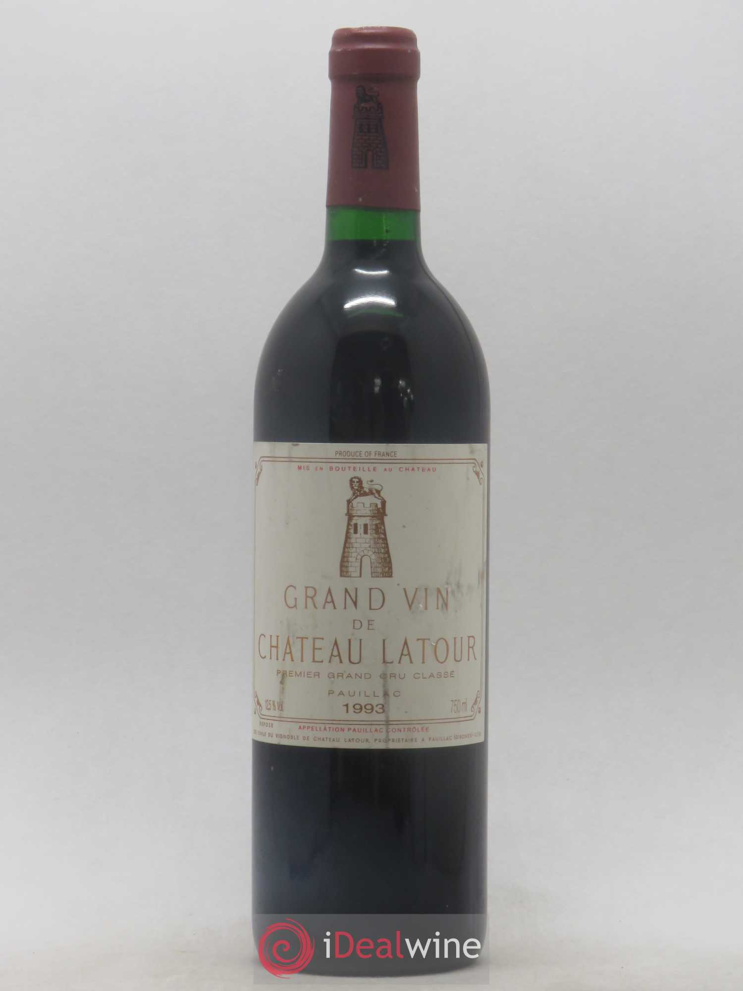 Château Latour 1er Grand Cru Classé 1993 - Lot de 1 bouteille - 0