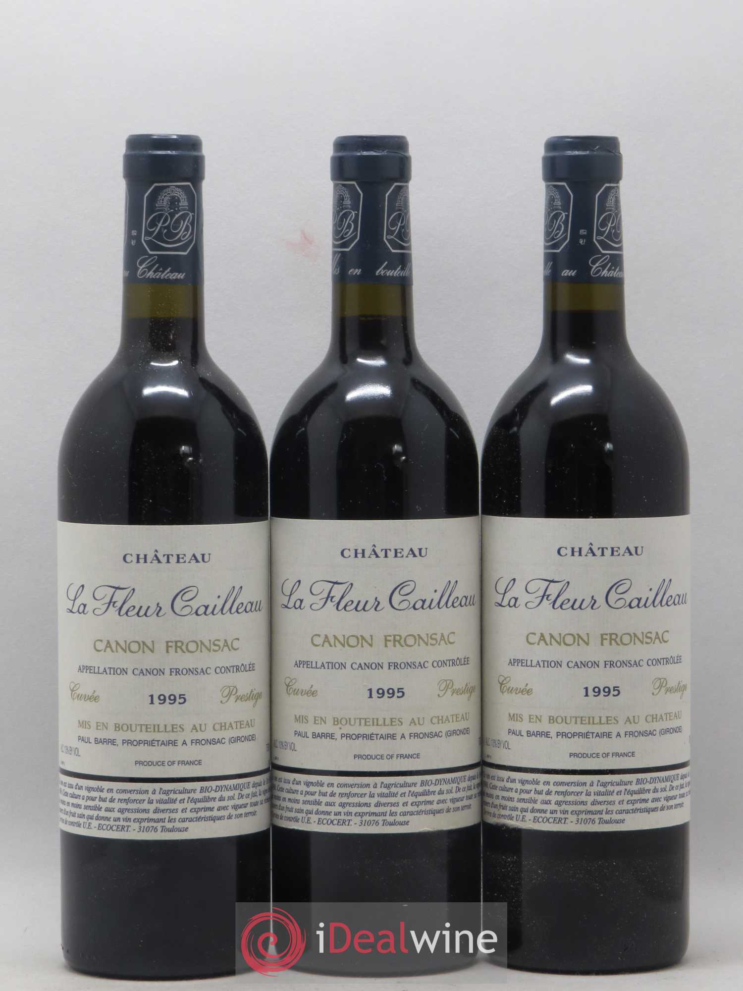 Canon-Fronsac La Fleur Cailleau Cuvée Prestige 1995 - Posten von 6 Flaschen - 1