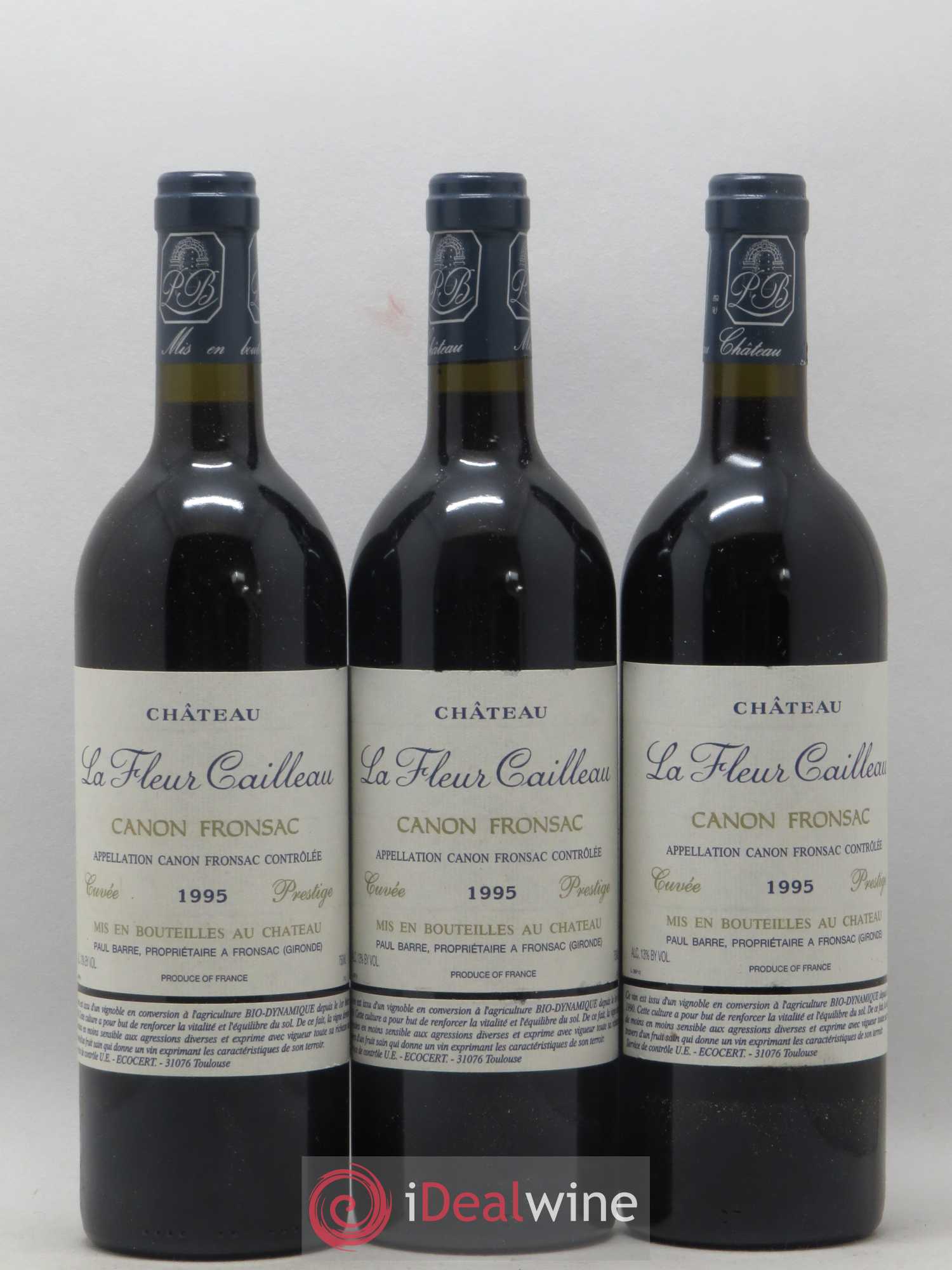 Canon-Fronsac La Fleur Cailleau Cuvée Prestige 1995 - Posten von 6 Flaschen - 2