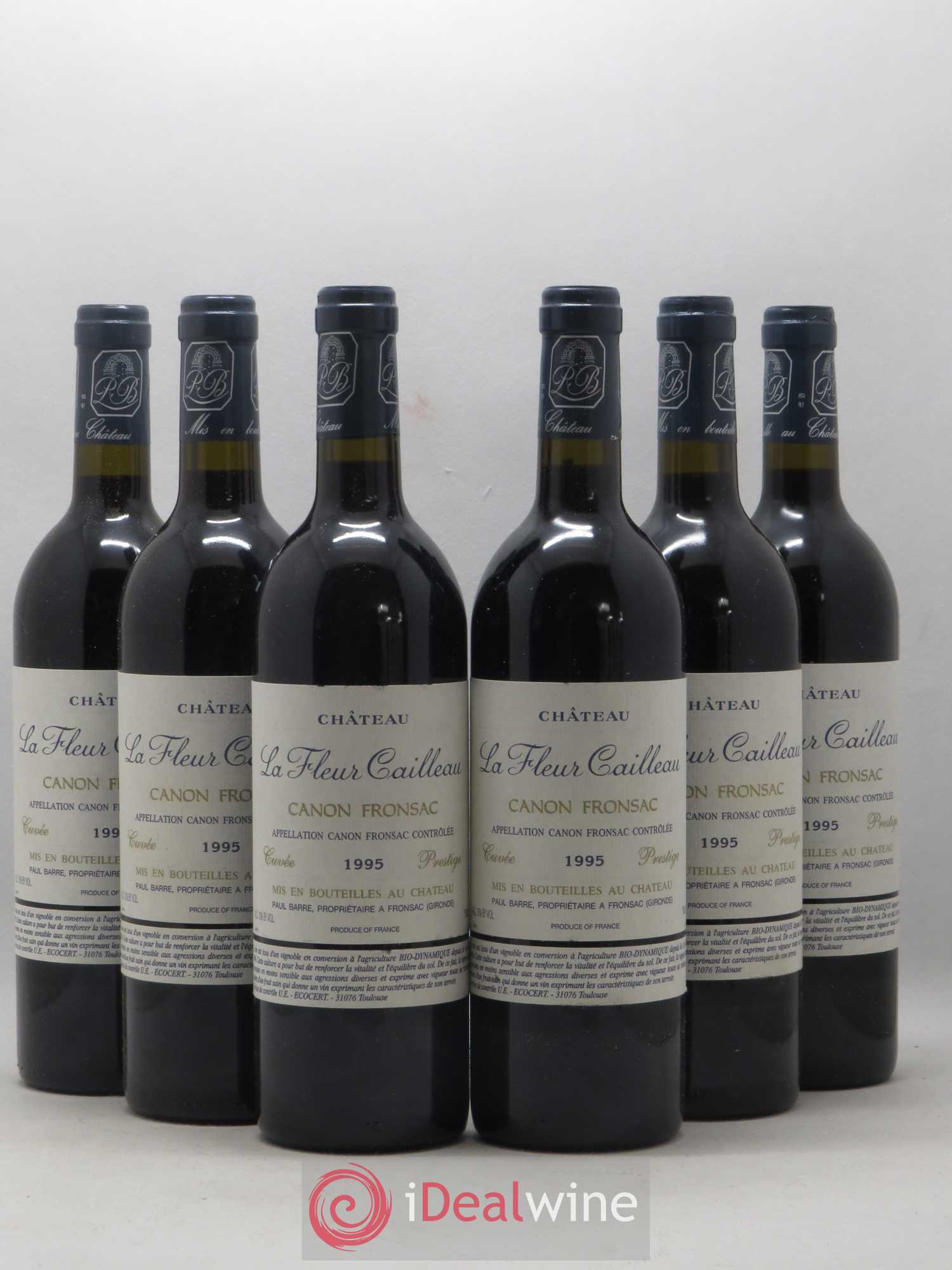 Canon-Fronsac La Fleur Cailleau Cuvée Prestige 1995 - Posten von 6 Flaschen - 0