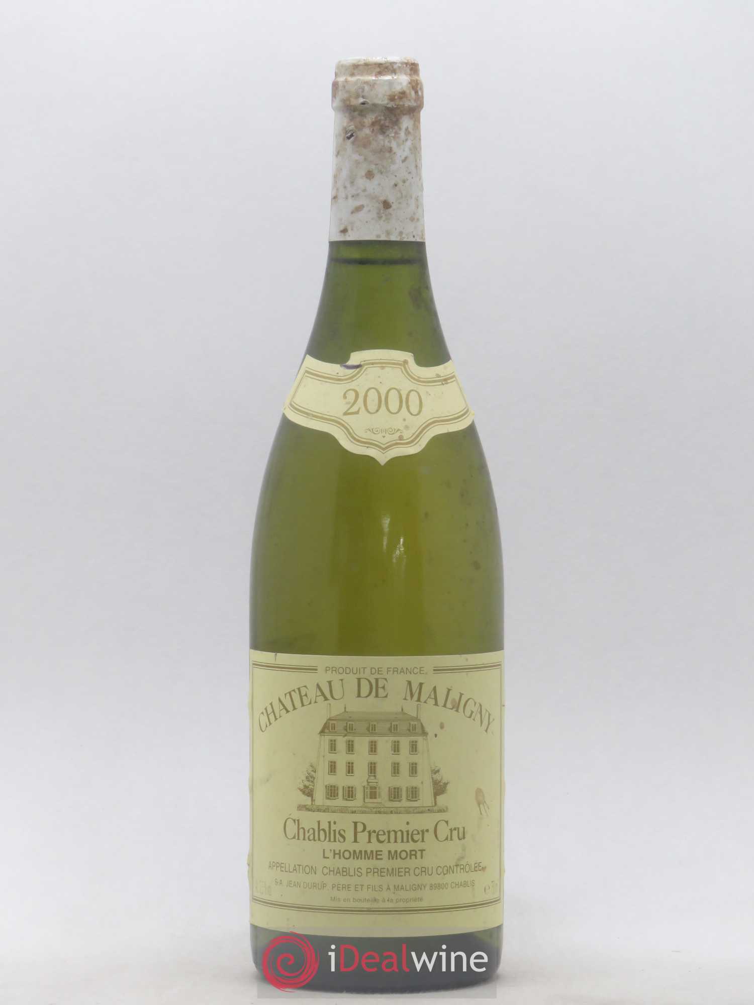 Chablis 1er Cru Chateau de Maligny L'Homme Mort Durup 2000 - Lot de 1 bouteille - 0