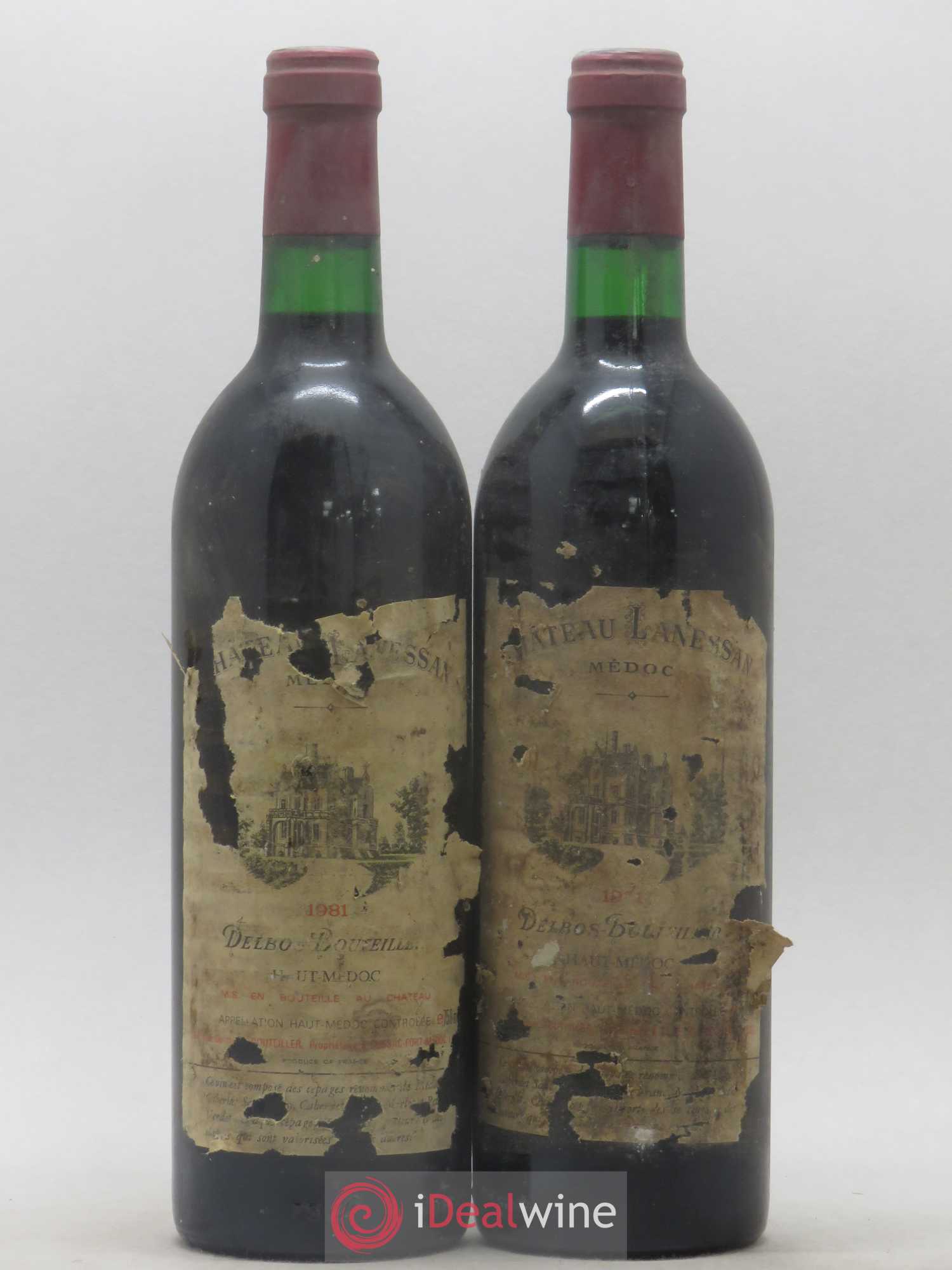 Château Lanessan Cru Bourgeois 1981 - Lot de 2 bouteilles - 0