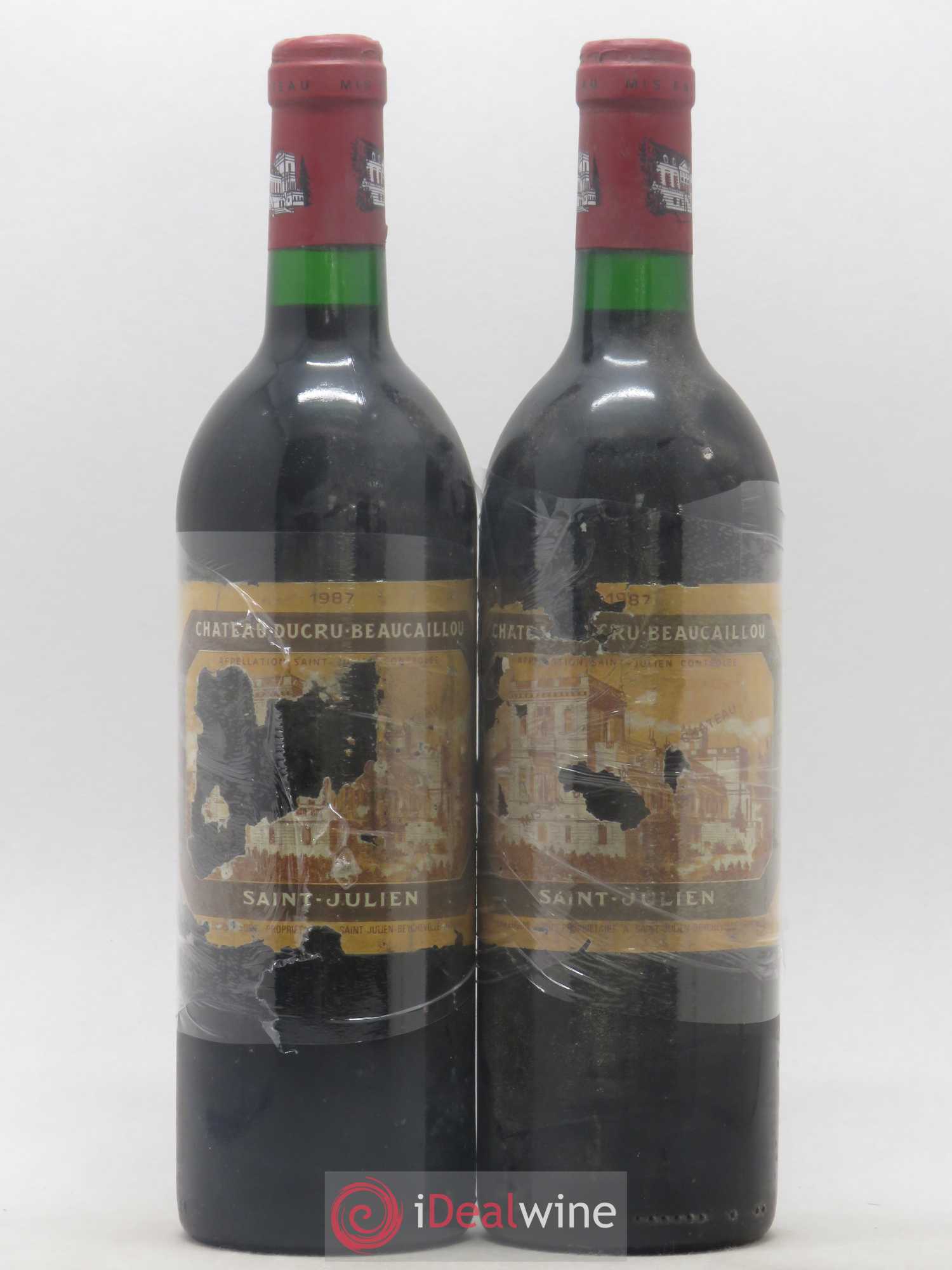 Château Ducru Beaucaillou 2ème Grand Cru Classé 1987 - Lot de 2 bouteilles - 0