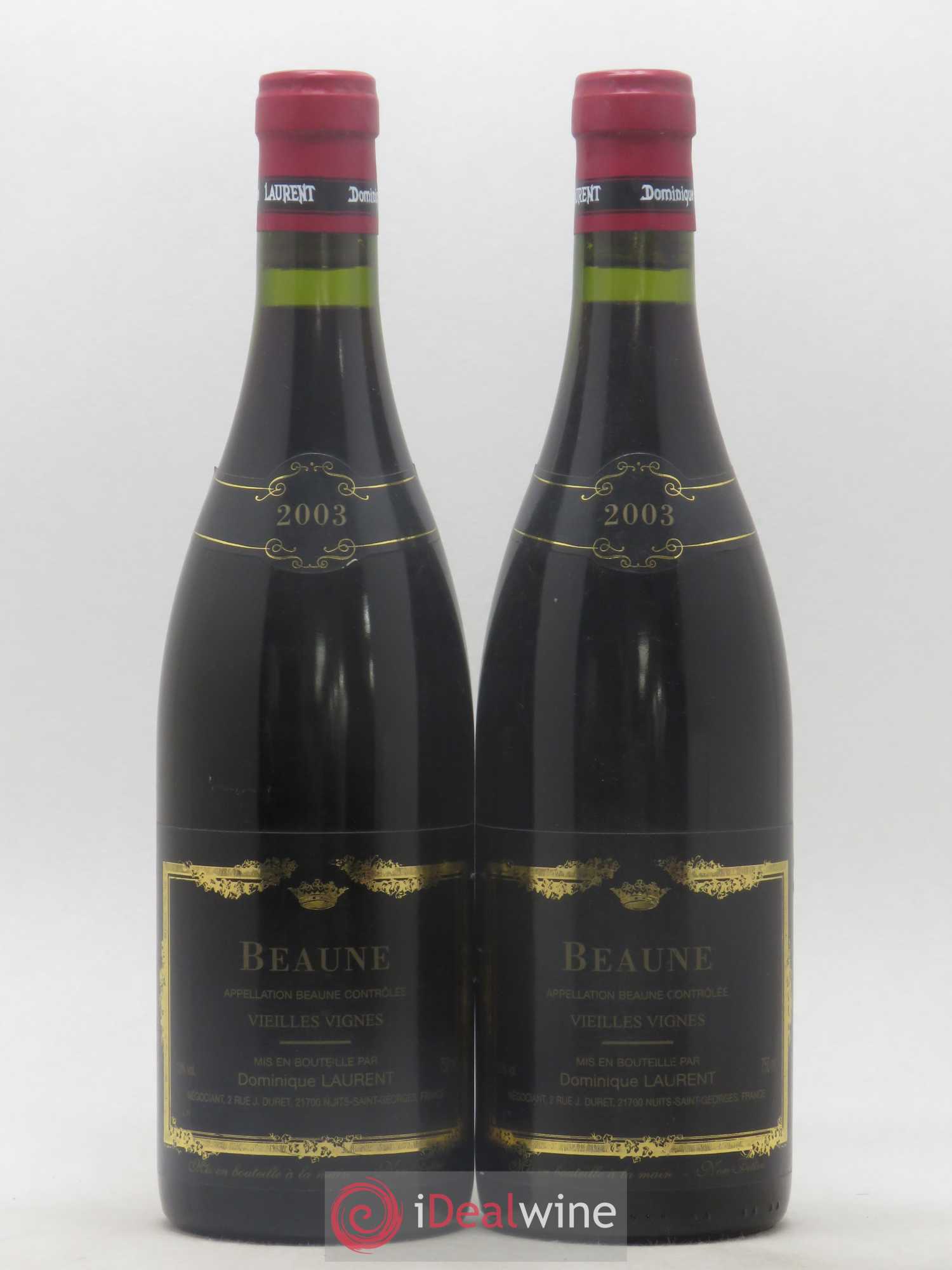 Beaune Vieilles Vignes Dominique Laurent 2003 - Lot de 2 bouteilles - 0