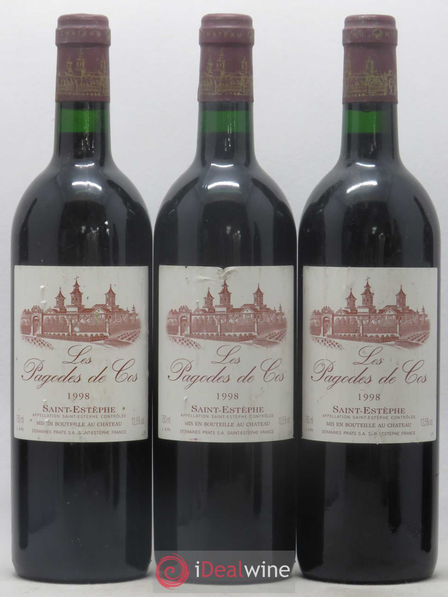 Les Pagodes de Cos Second Vin 1998 - Posten von 6 Flaschen - 1