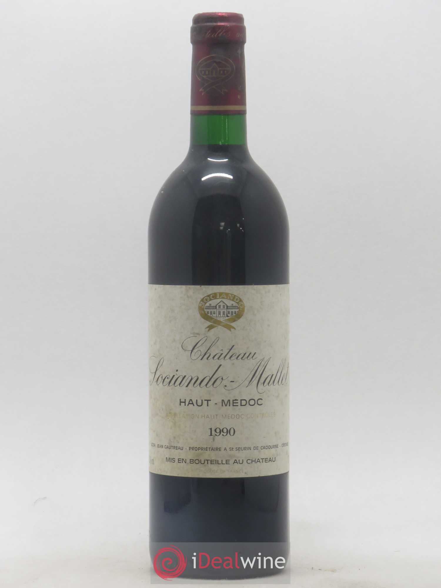 Château Sociando Mallet 1990 - Posten von 1 Flasche - 0