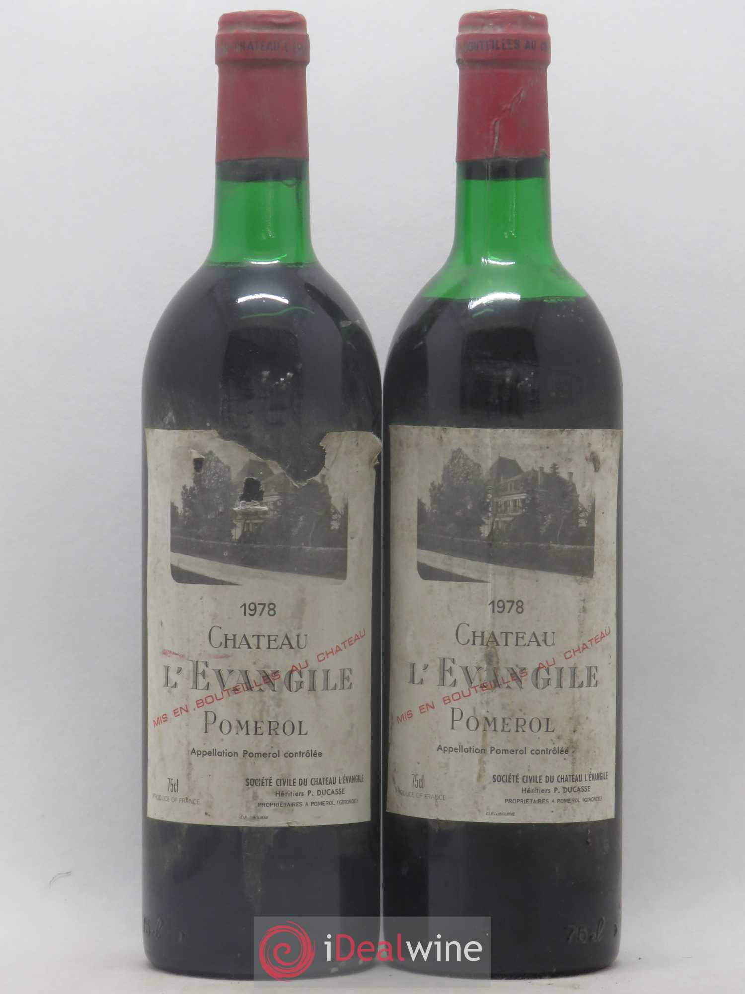 Château l' Évangile (sans prix de réserve) 1978 - Lot de 2 bouteilles - 0
