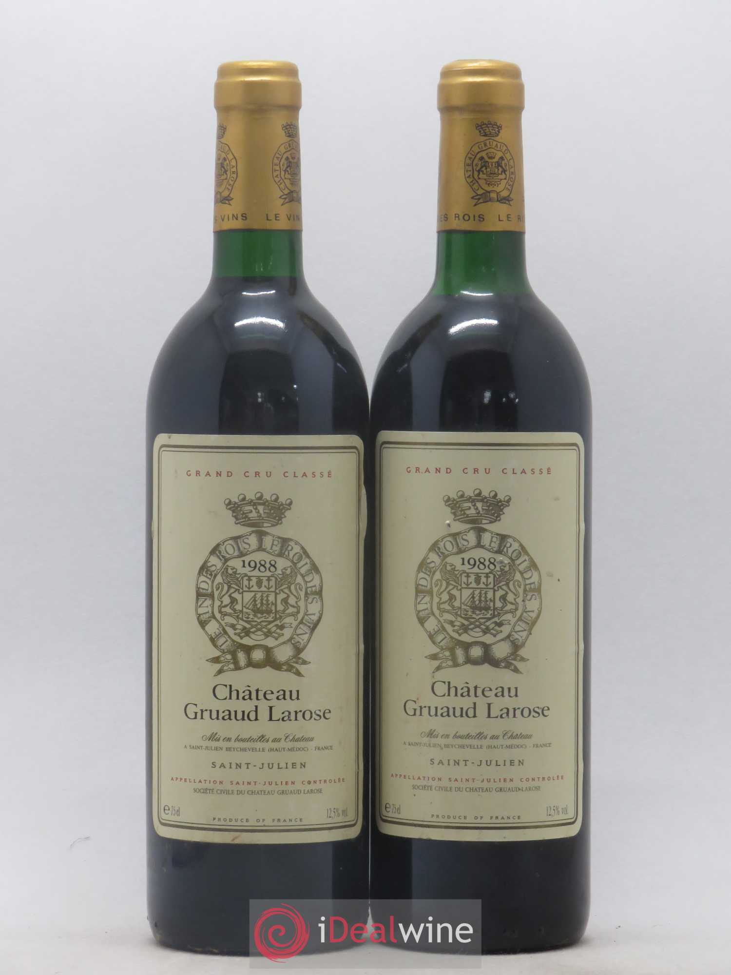 Château Gruaud Larose 2ème Grand Cru Classé 1988 - Lot de 2 bouteilles - 0