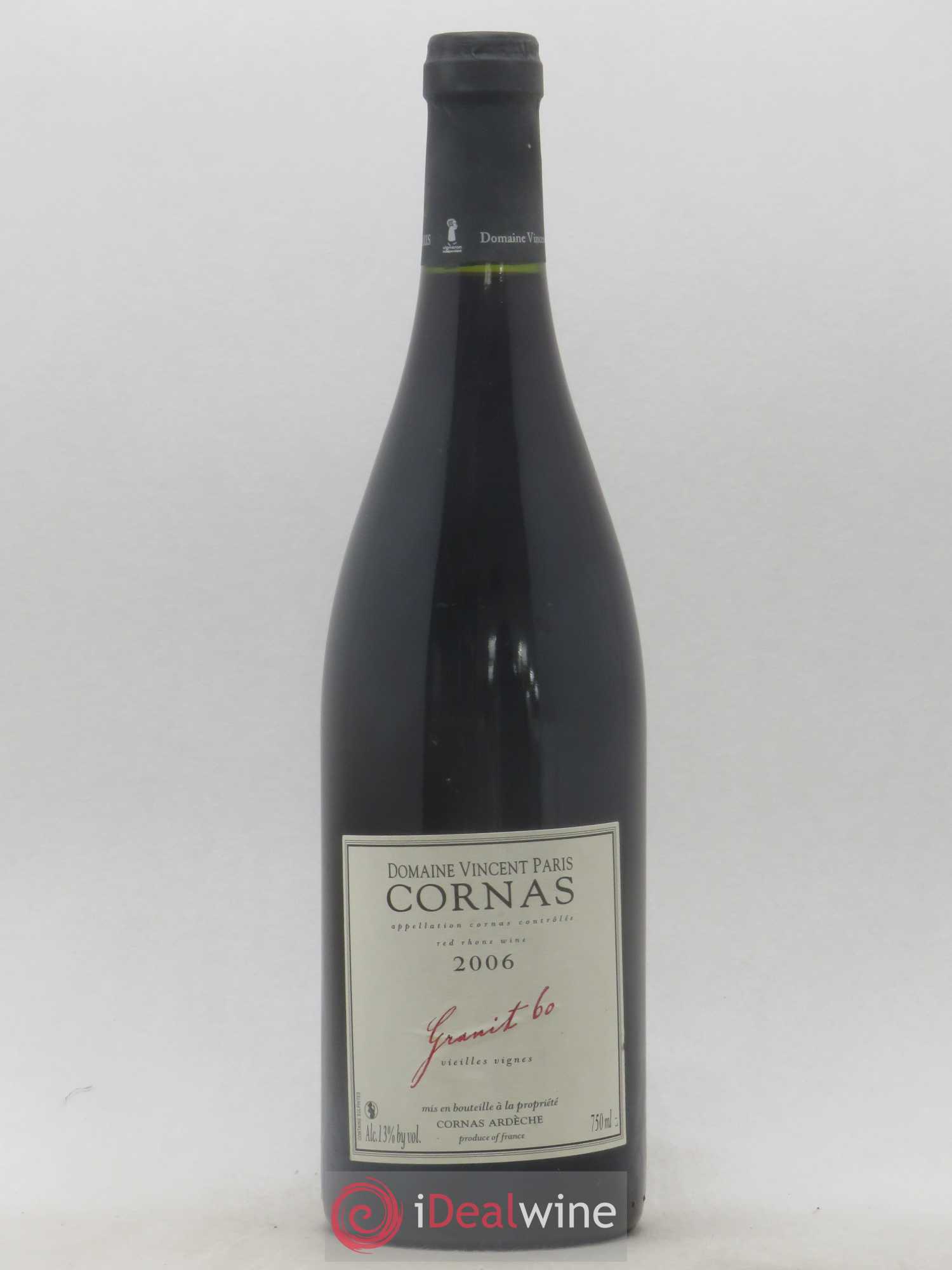 Cornas Granit 60 Vieilles Vignes Vincent Paris 2006 - Lot de 1 bouteille - 0