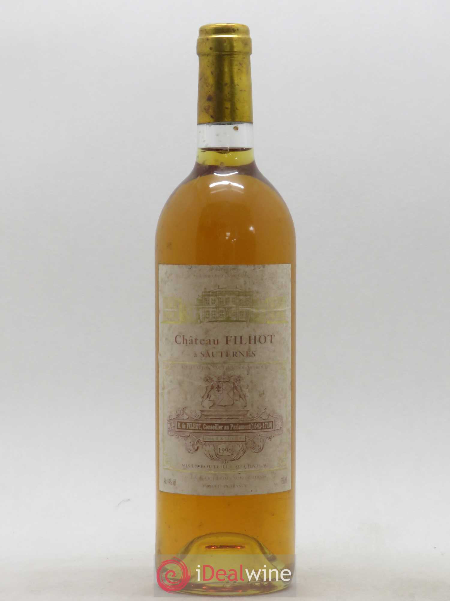 Château Filhot 2ème Grand Cru Classé 1996 - Lotto di 1 bottiglia - 0