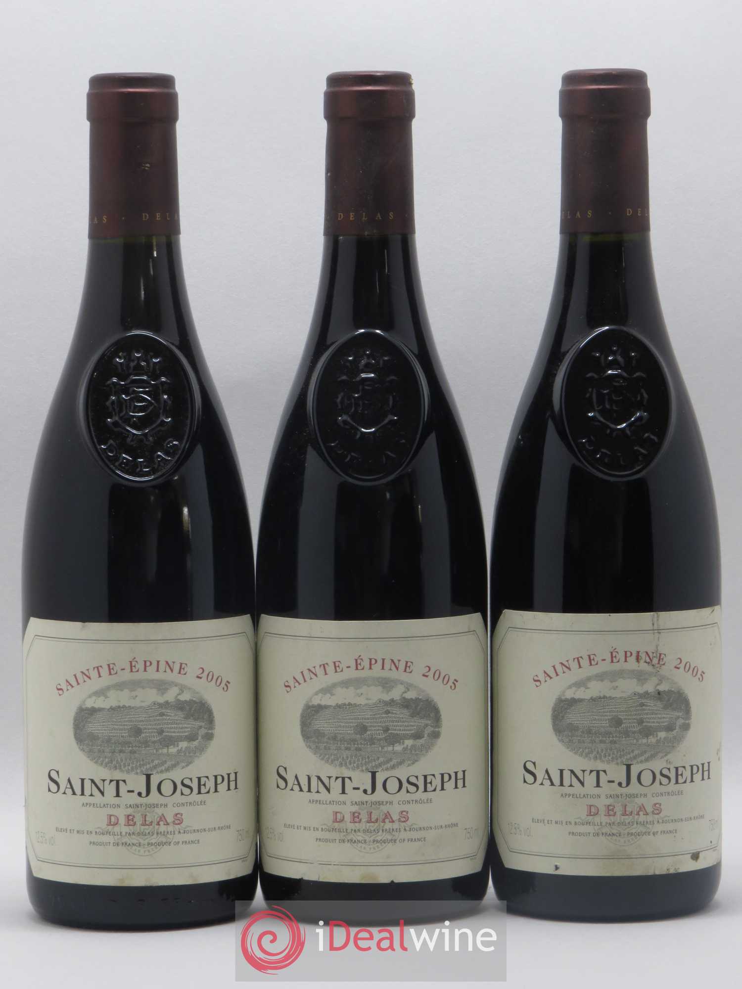 Saint-Joseph Sainte-Epine Delas Frères 2005 - Lot de 3 bouteilles - 0